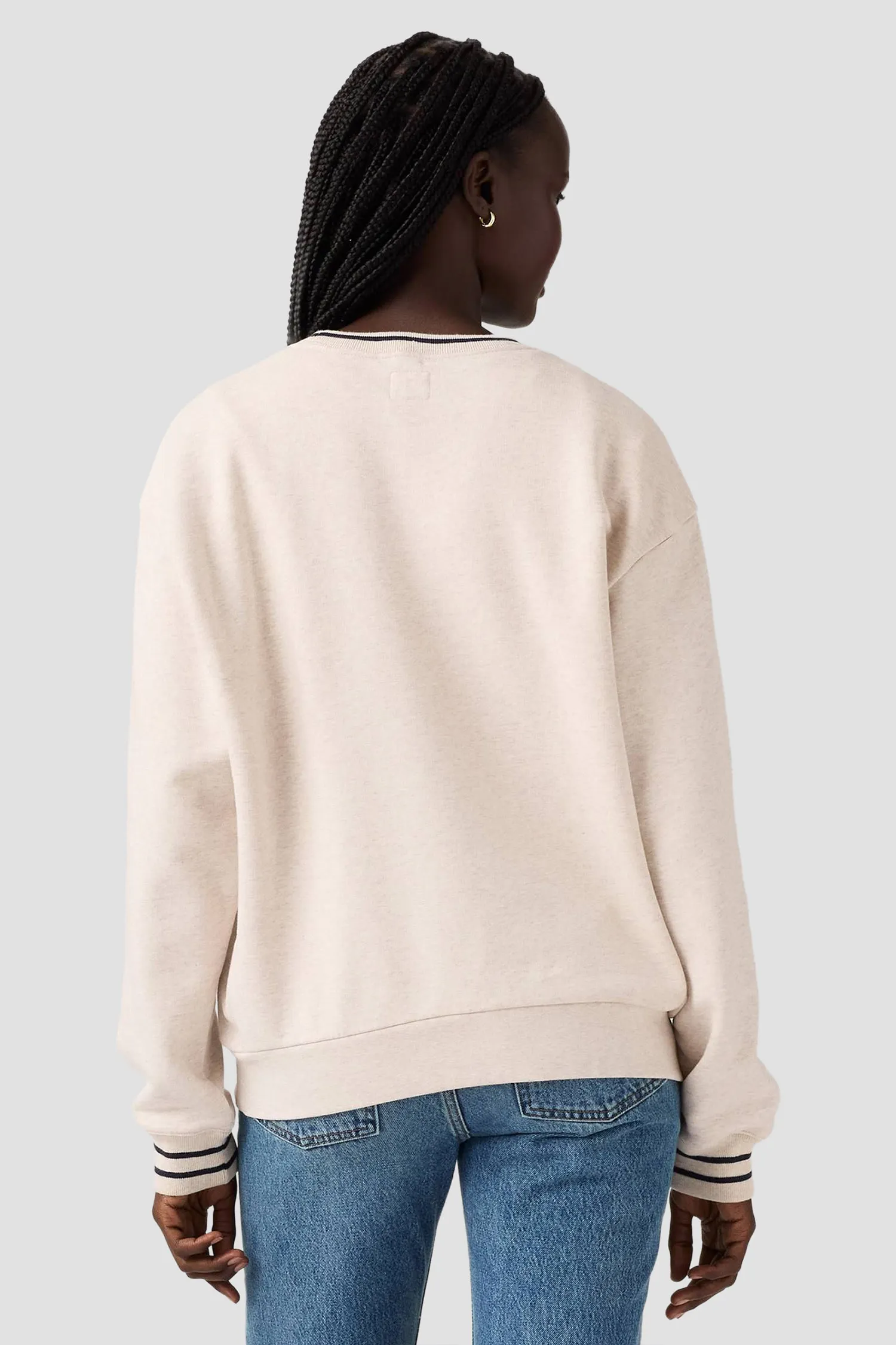 Женский бежевый свитшот 3