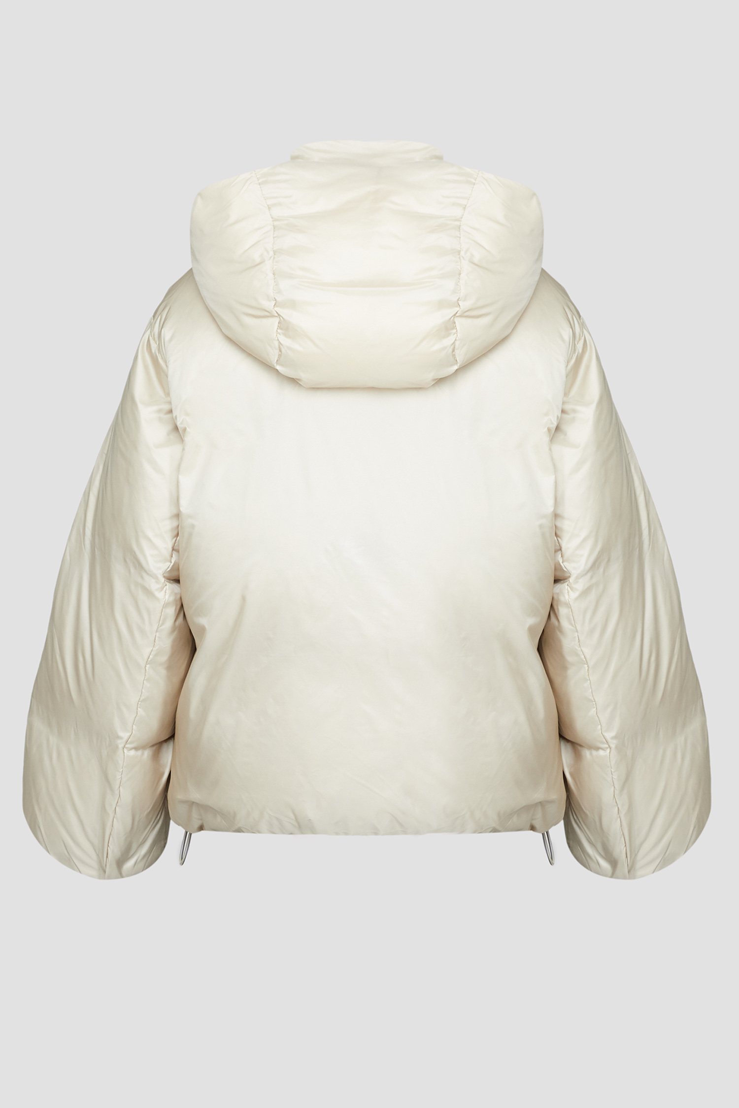 Женский бежевый пуховик 4