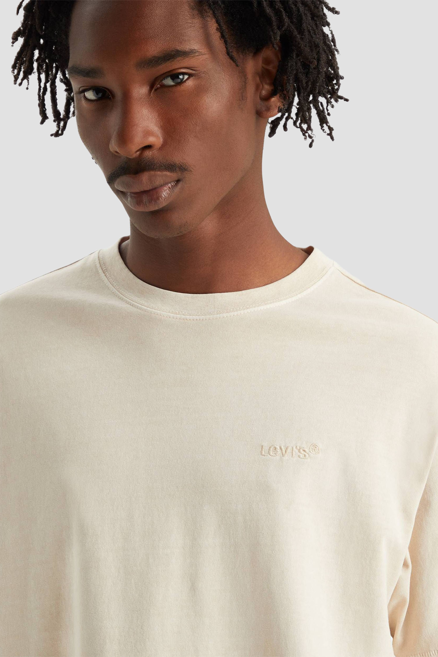 Мужская бежевая футболка 4