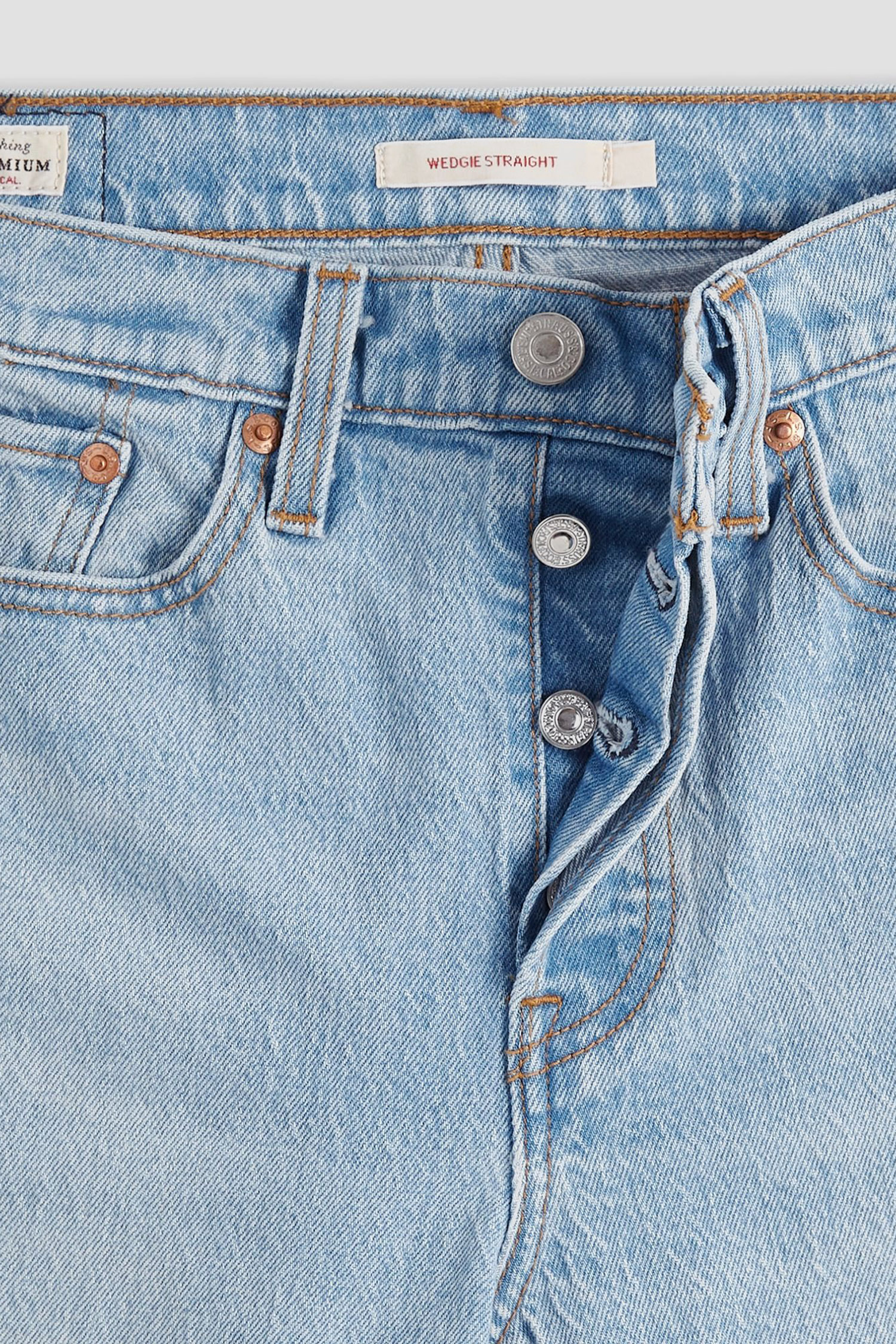 Женские голубые джинсы Wedgie Straight 7