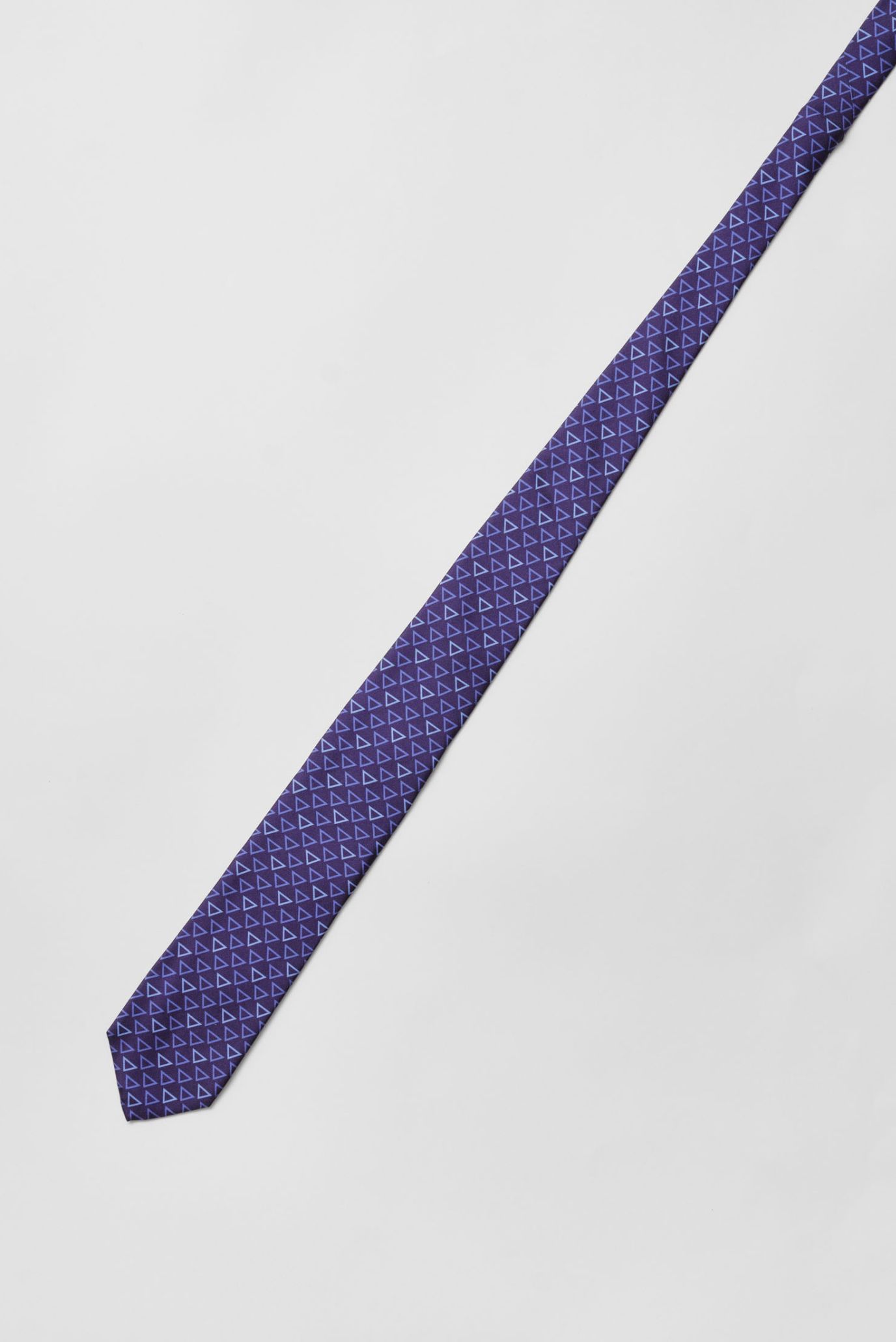 Мужской темно-синий шелковый галстук 2