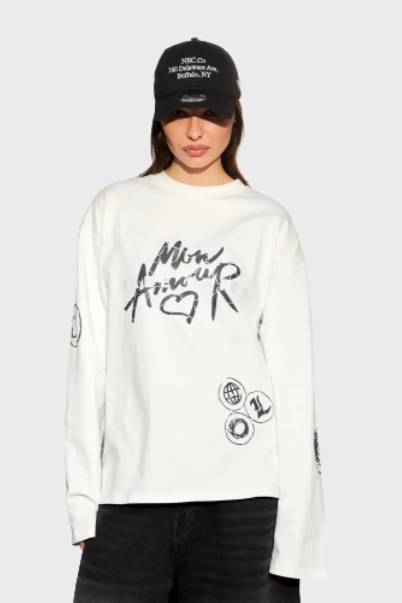 Лонгслив Sabe Mon Amour White Long Sleeve 1