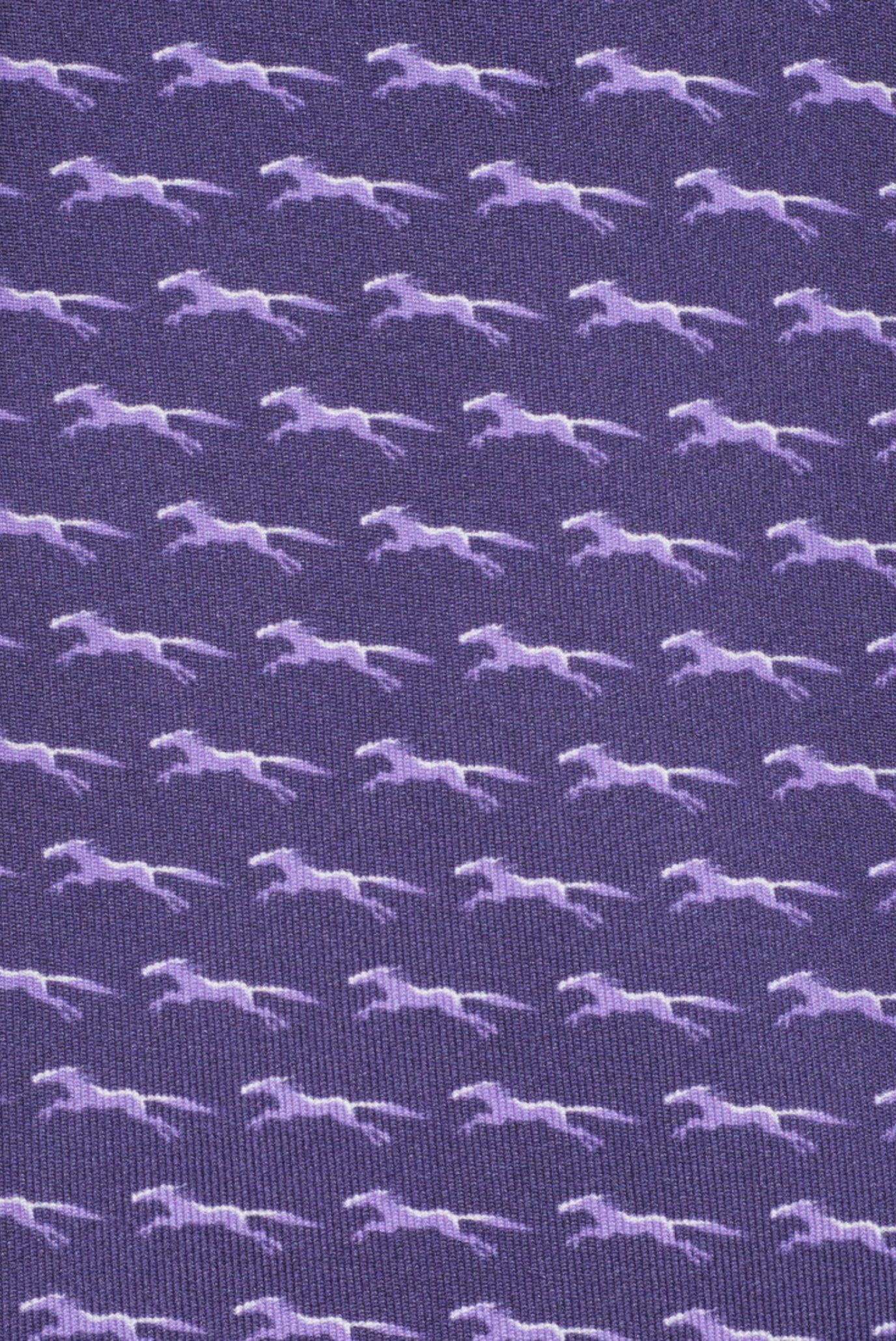 Мужской темно-фиолетовый шелковый галстук 5