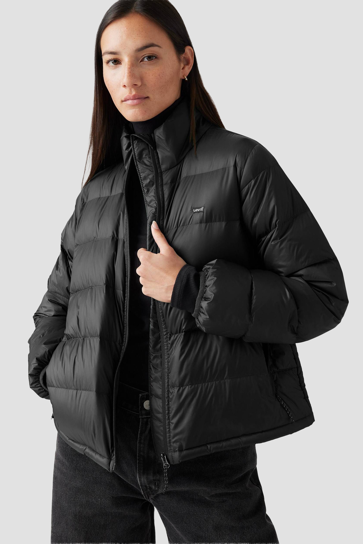 Женская черная куртка 4