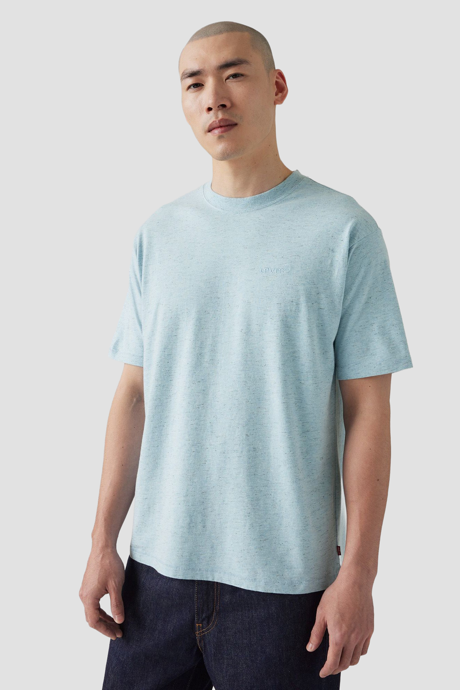 Мужская голубая футболка 4