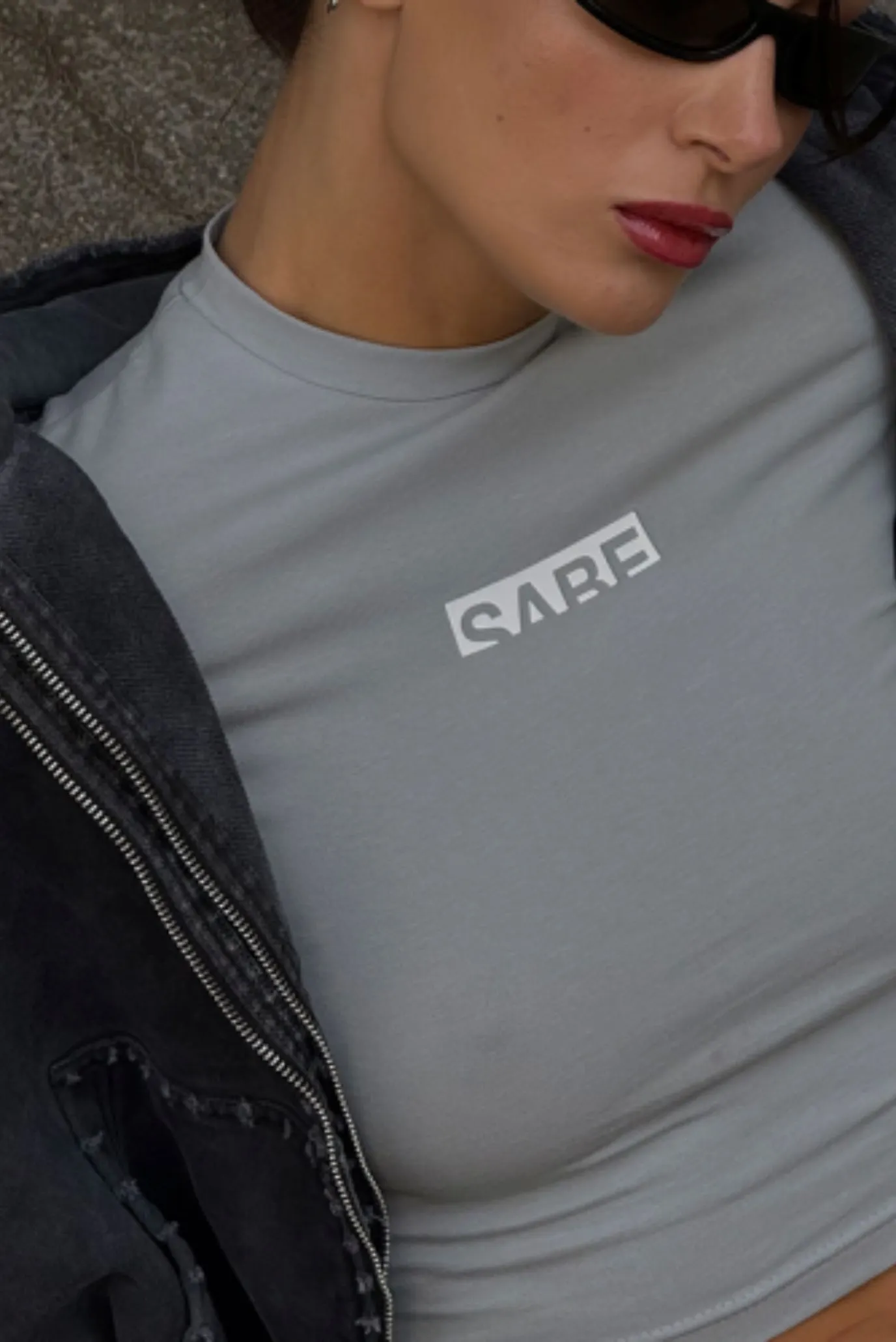 Футболка Sabe Logo T-Shirt Slim Grey 3
