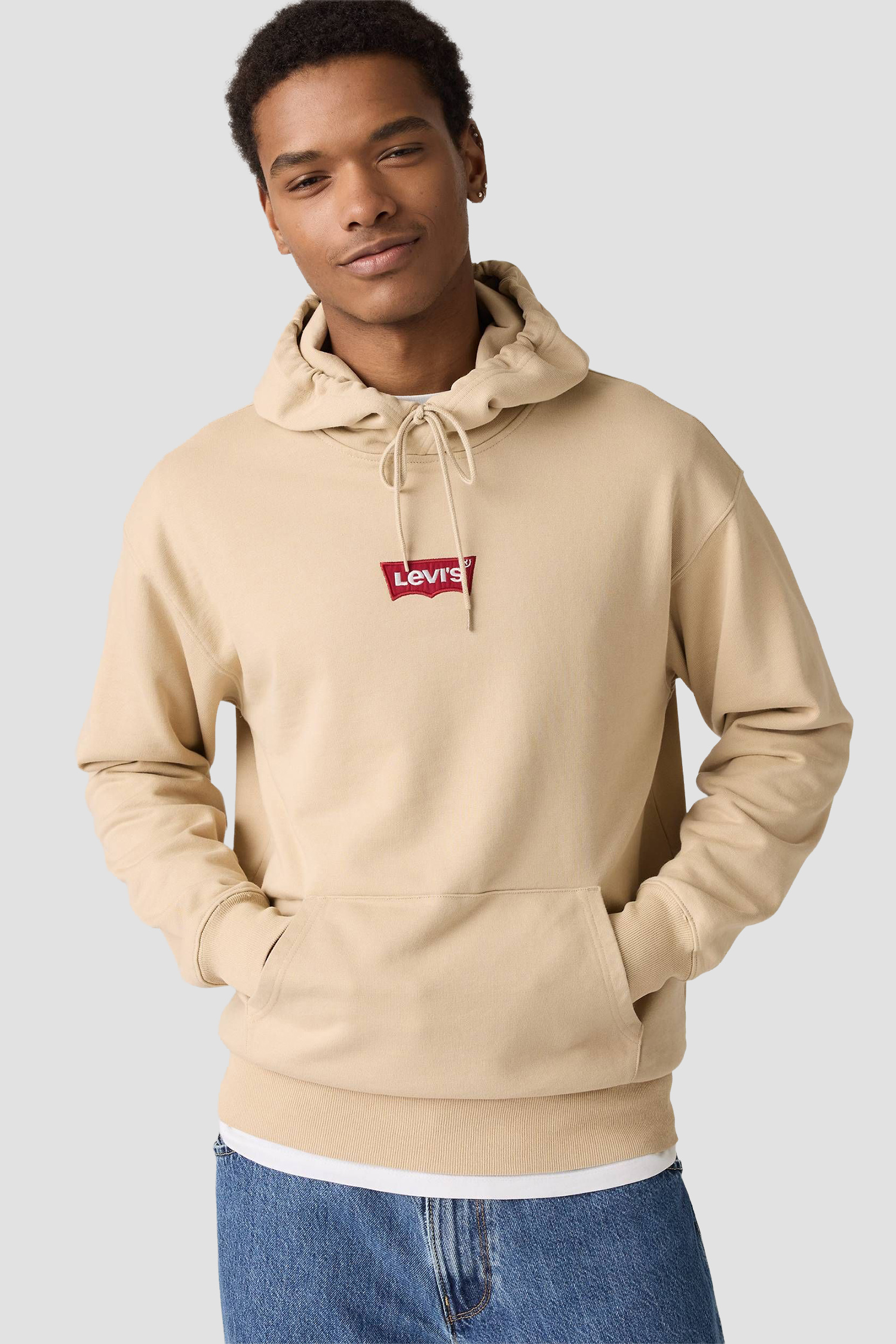Мужское бежевое худиLevi's Мужское бежевое худи 4