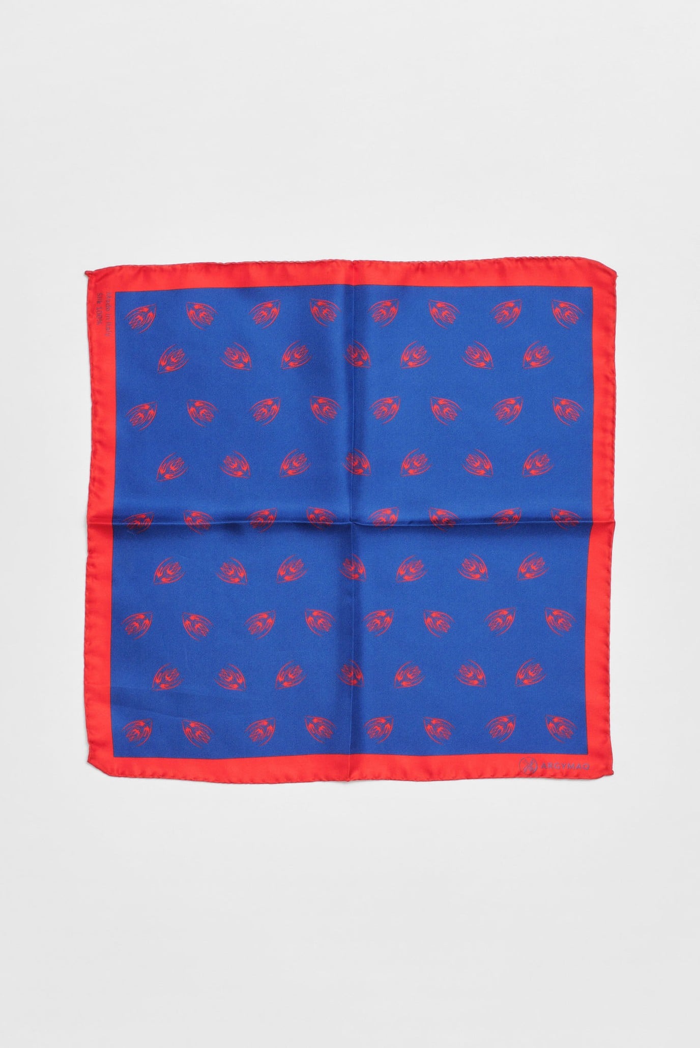 Женский синий платок 36х36 2