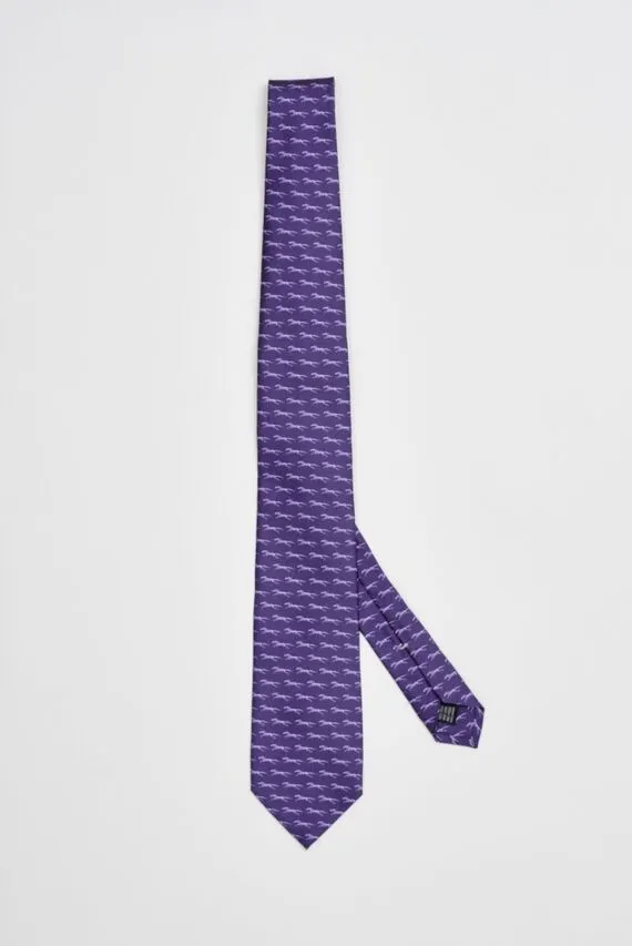 Мужской темно-фиолетовый шелковый галстук Argymaq