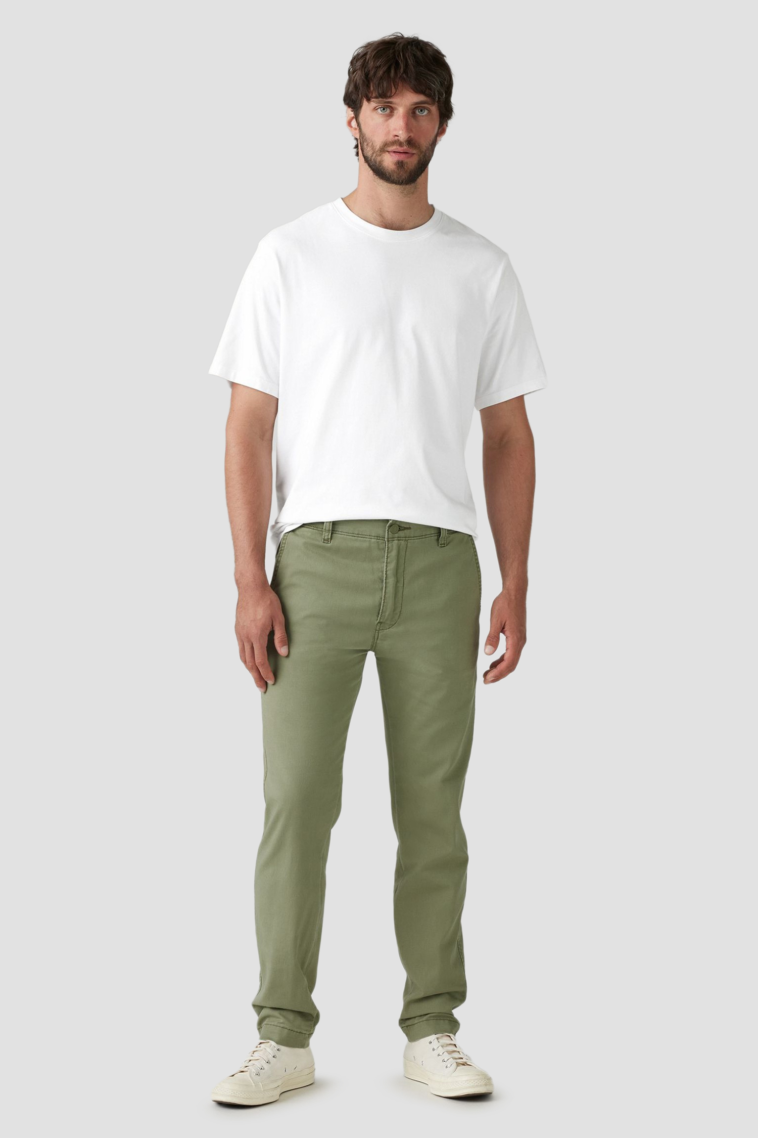 Мужские зеленые чиносы 6