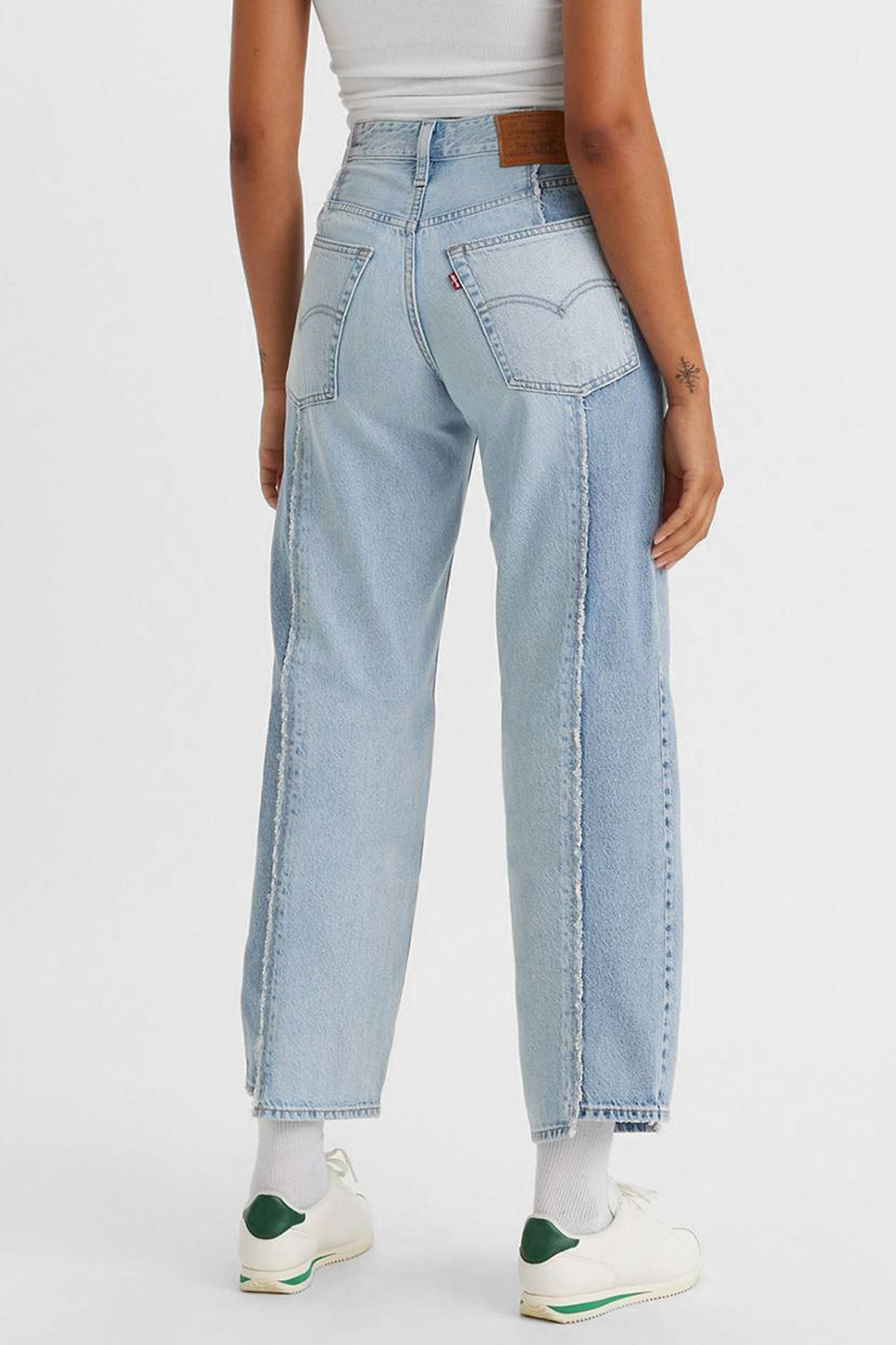 Женские голубые джинсы Baggy Dad Recrafted 3