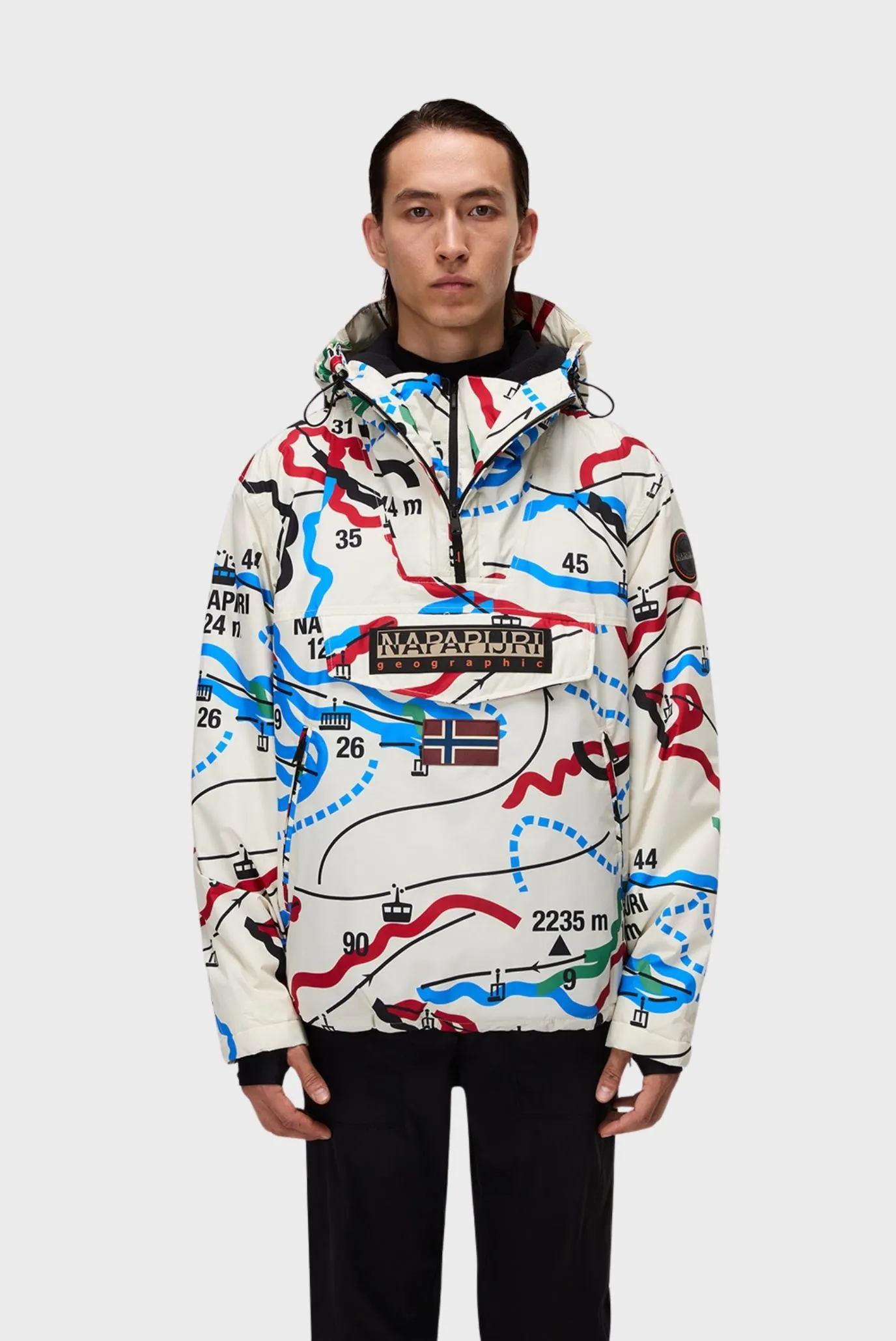 Мужской разноцветный анорак 1