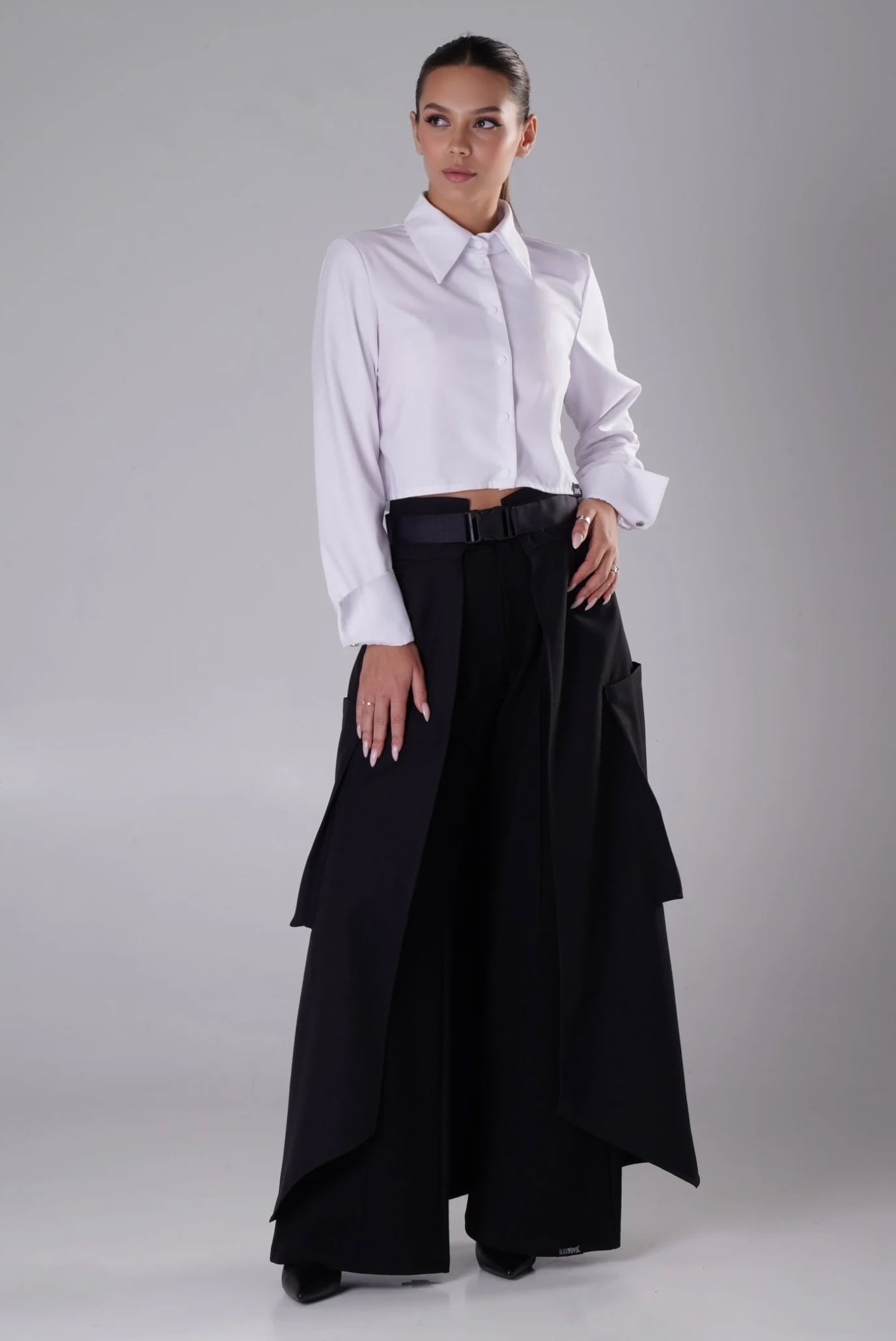 Женская белая рубашка 5