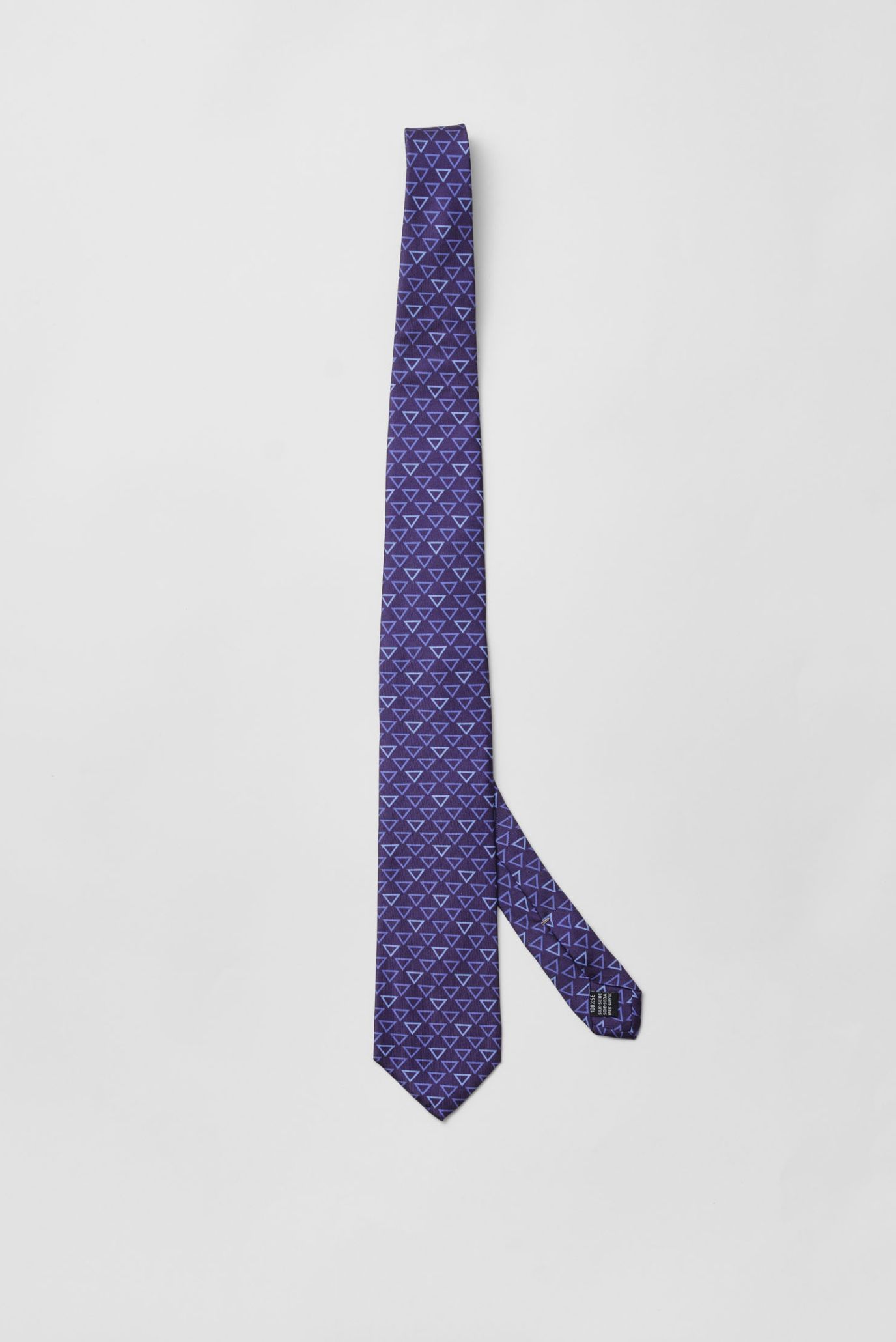 Мужской темно-синий шелковый галстук 1