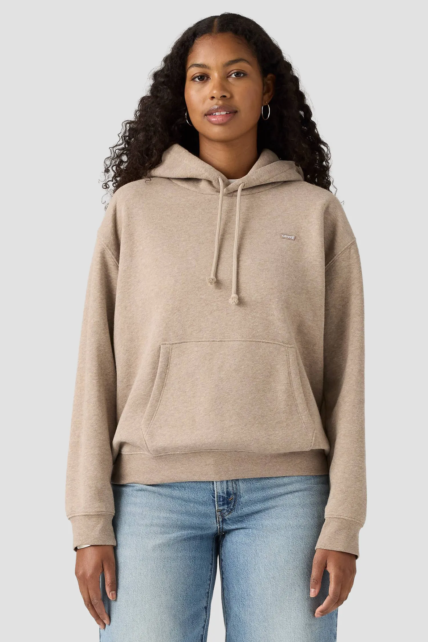 Женское бежевое худи 1