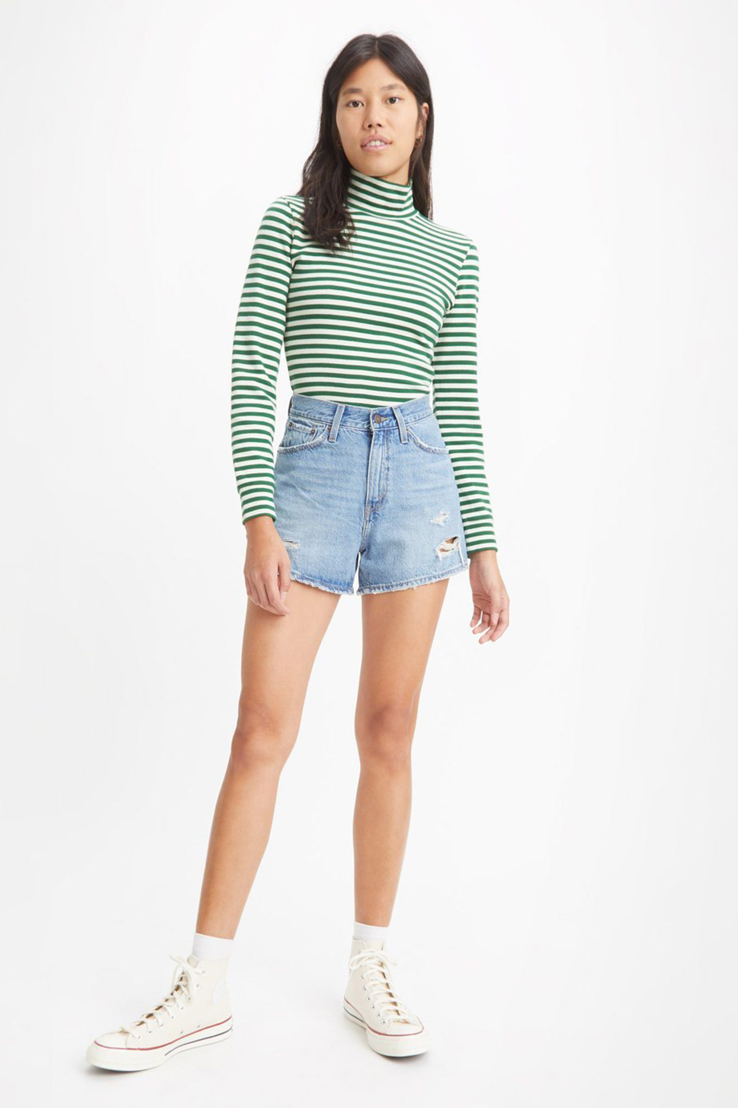 Женские голубые джинсовые шорты 80's Mom 6