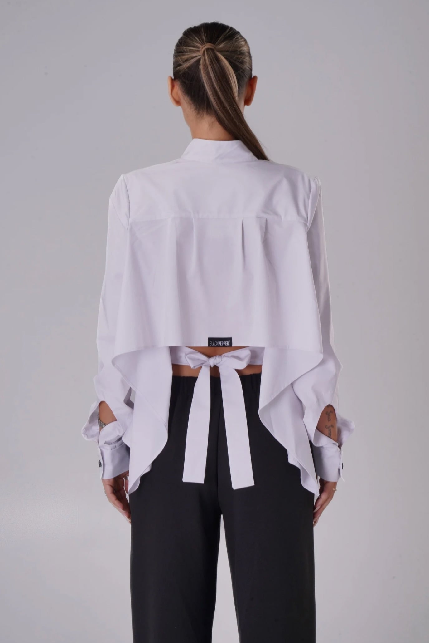 Женская белая рубашка 4