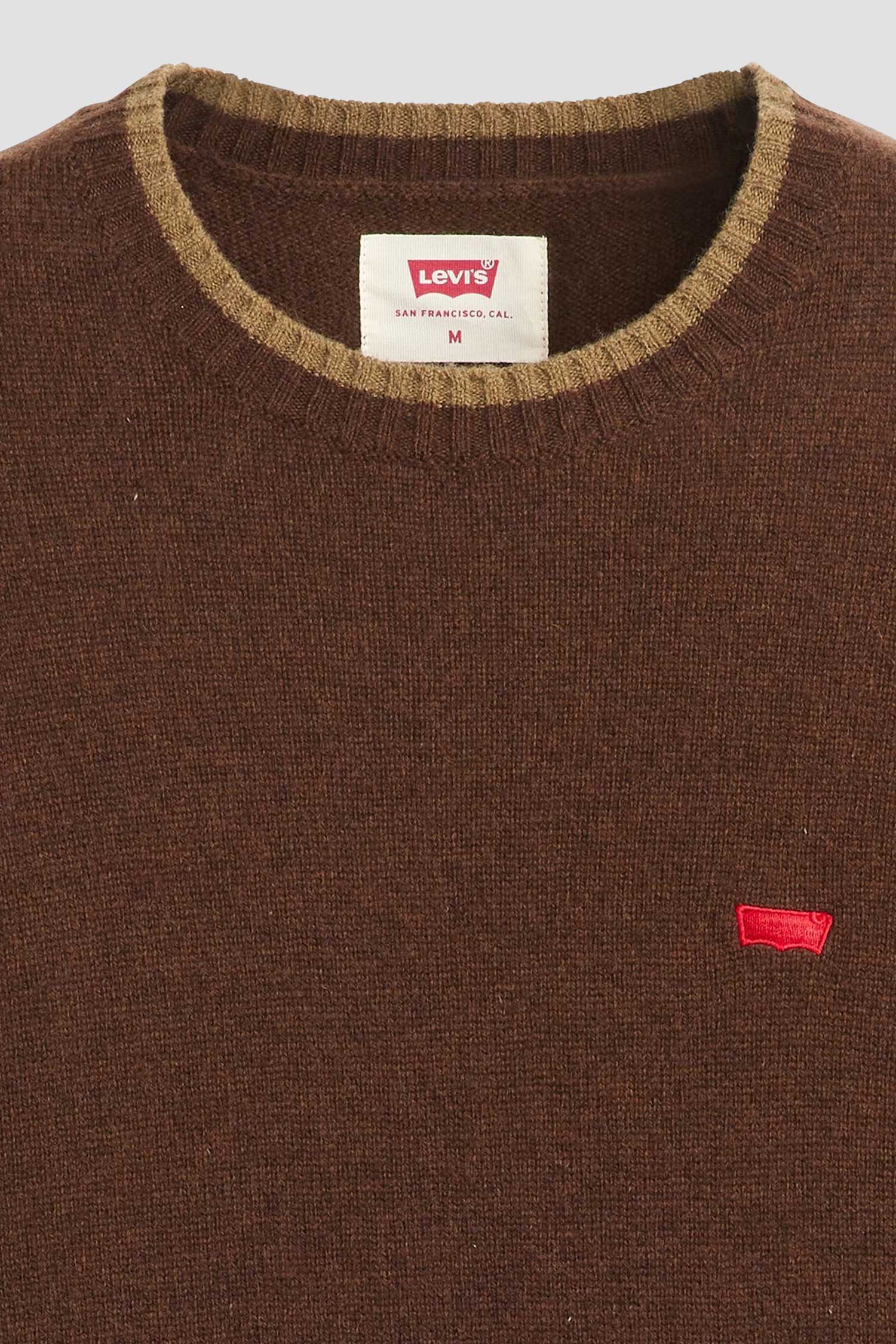 Мужской коричневый шерстяной джемпер 6