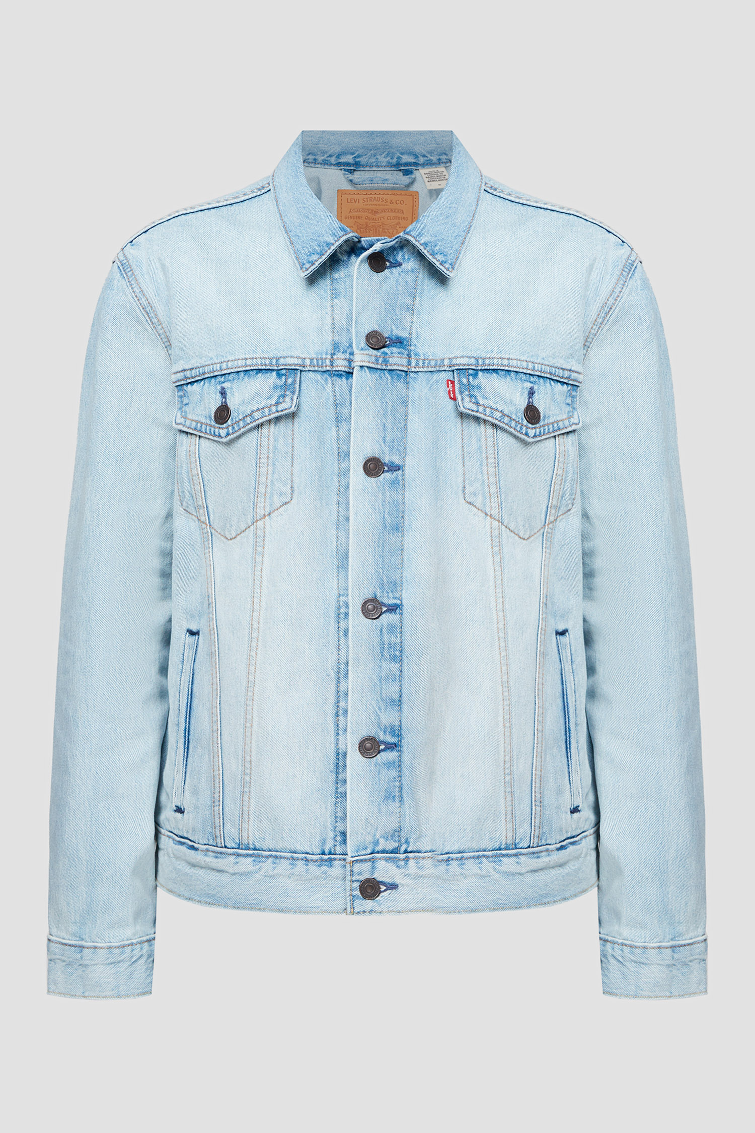 Мужская голубая джинсовая куртка 2