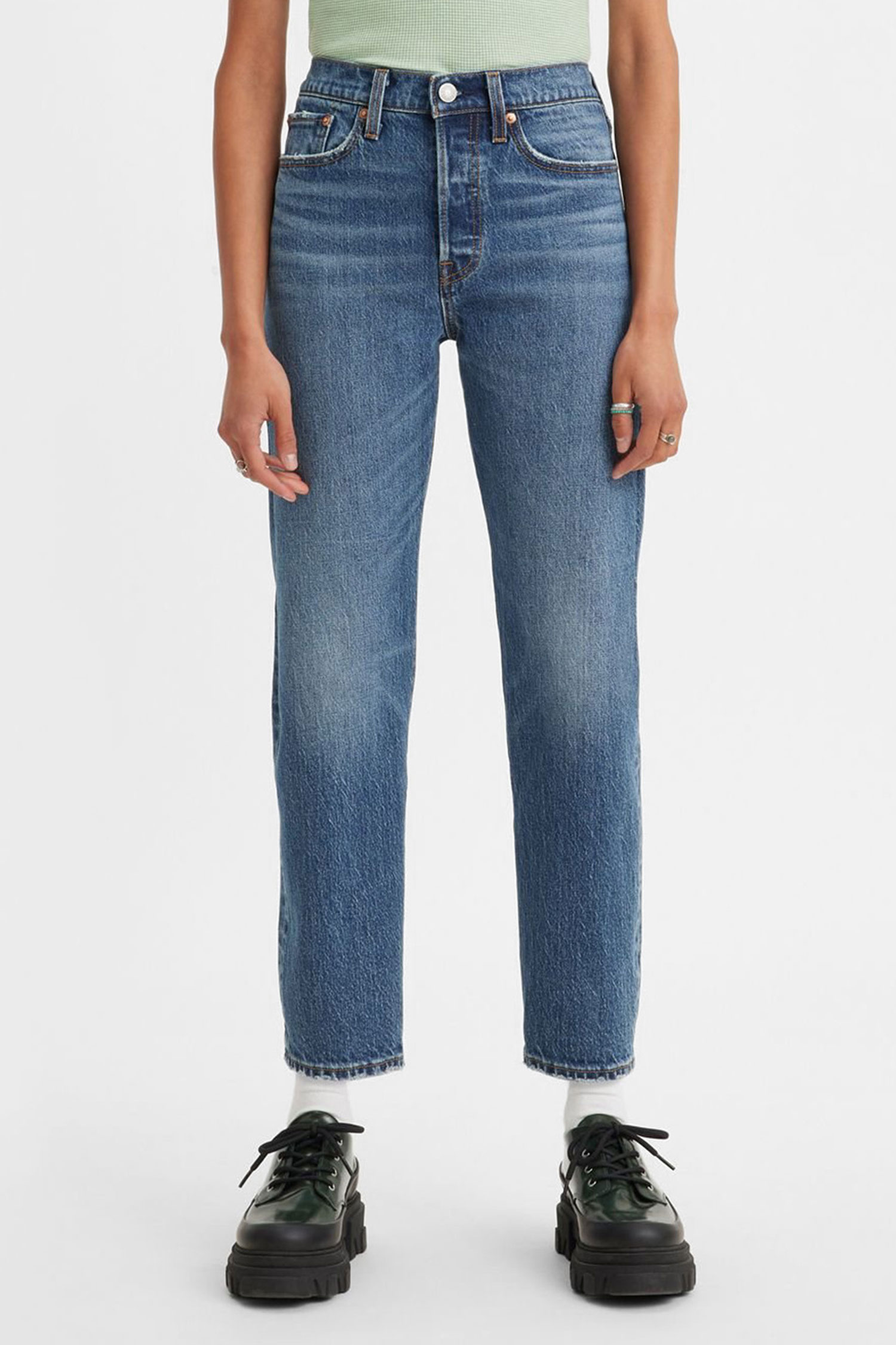 Женские синие джинсы Wedgie Straight 1