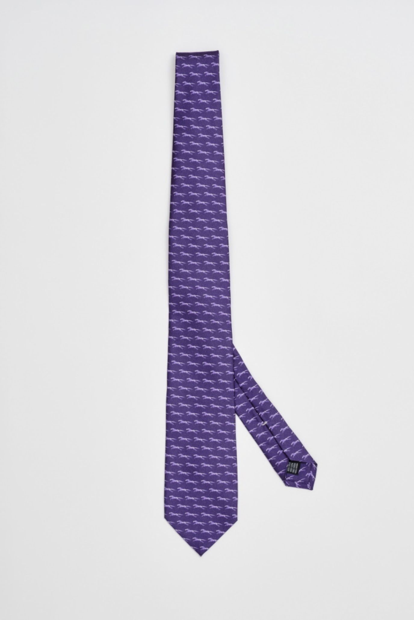 Мужской темно-фиолетовый шелковый галстук 1