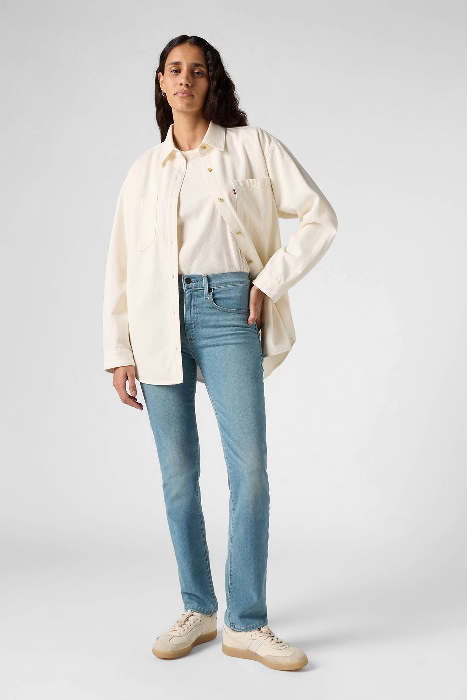 Женские голубые джинсы 724™ 6