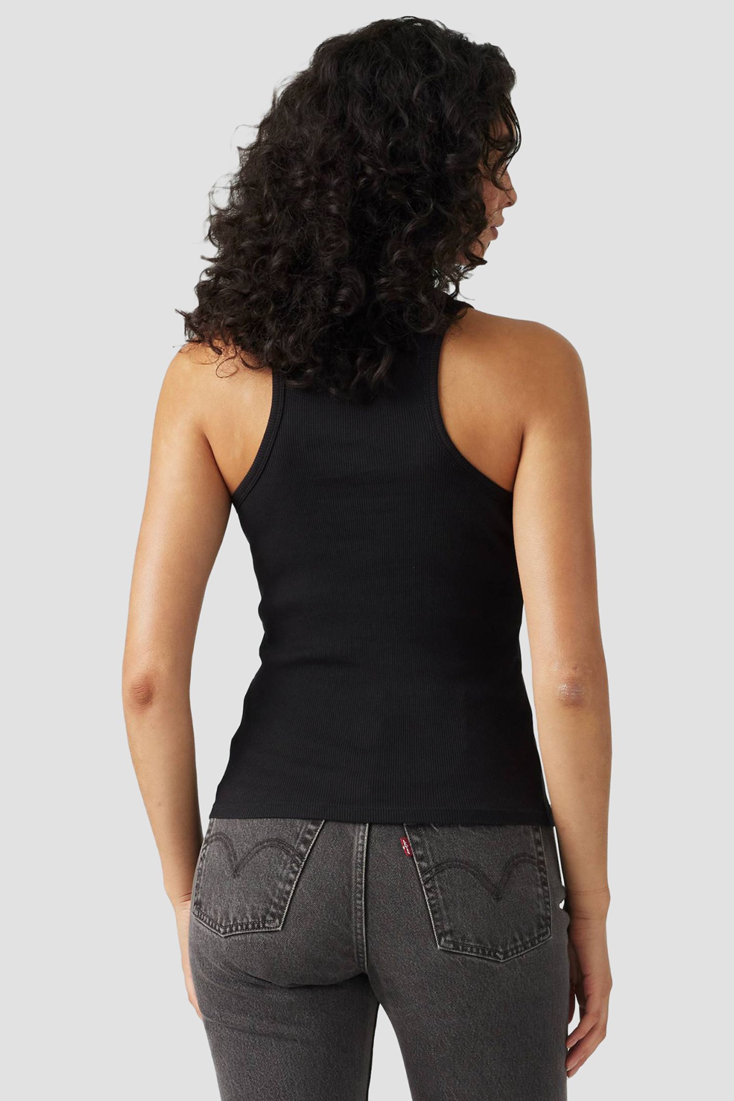 Женская черная майка 3