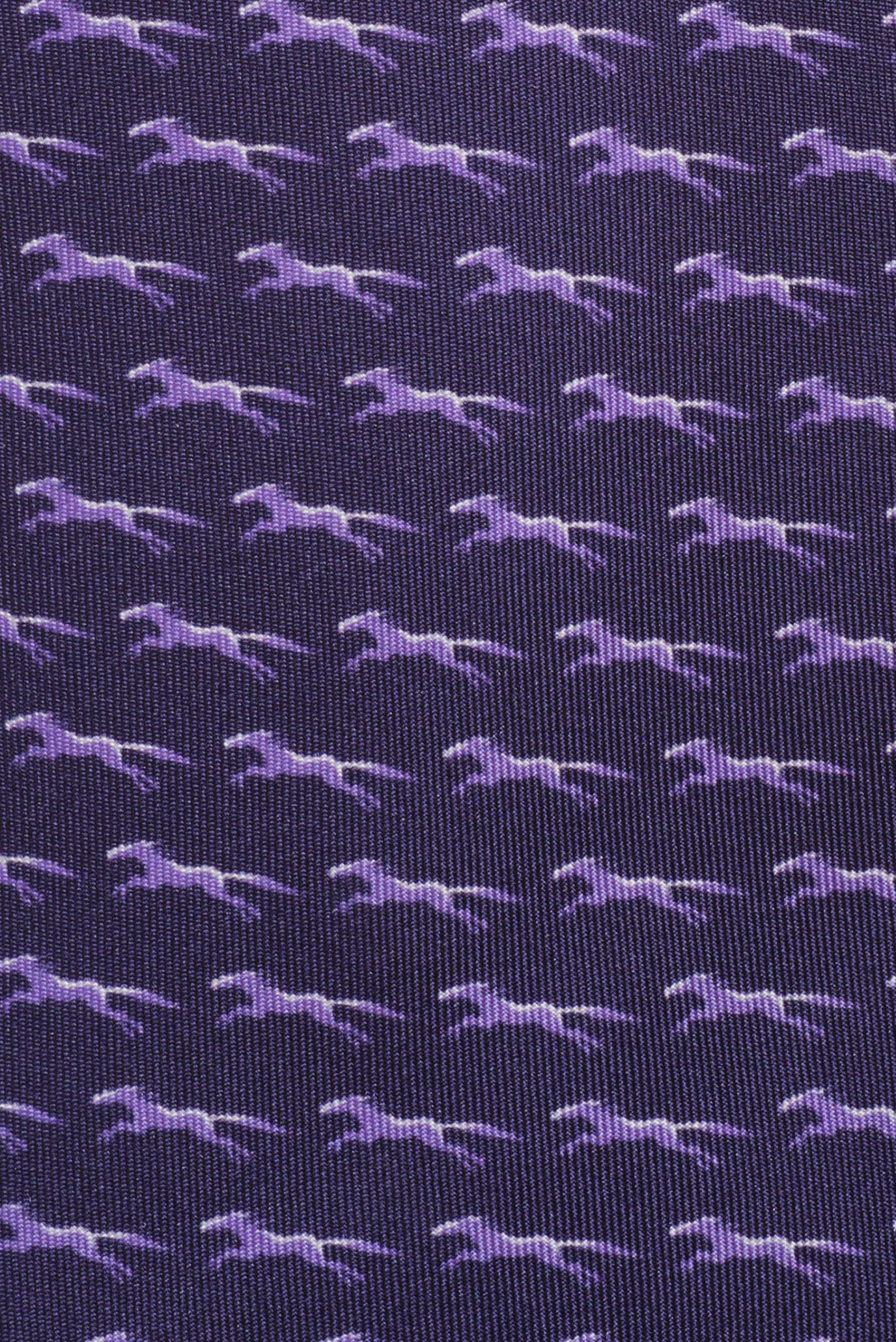 Мужской фиолетовый шелковый галстук 4