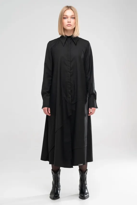 Рубашка - платье DECONSTRUCTED BLACK BLACKPEPPER