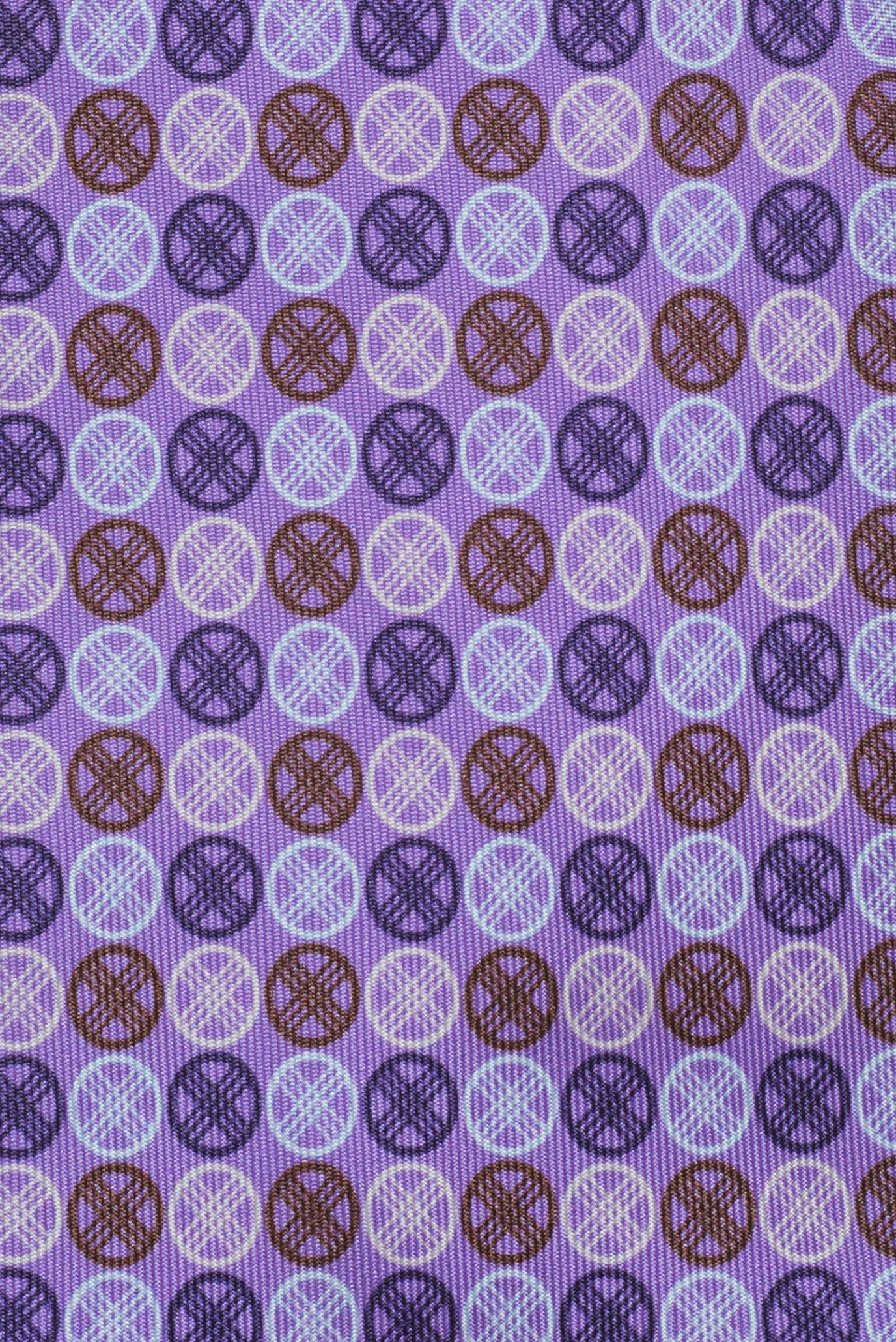 Мужской фиолетовый шелковый галстук 4