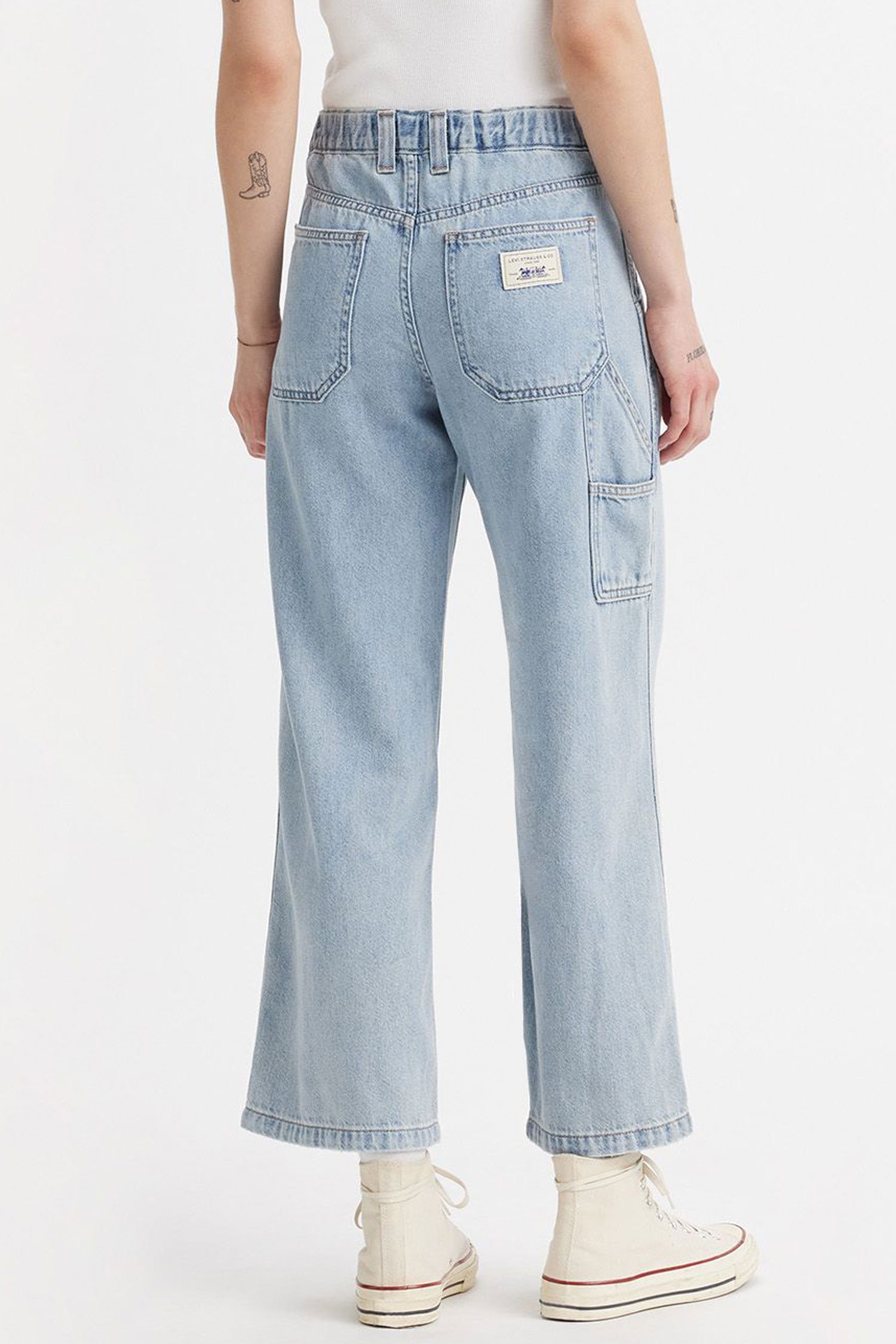 Женские голубые джинсы Baggy Carpenter 3