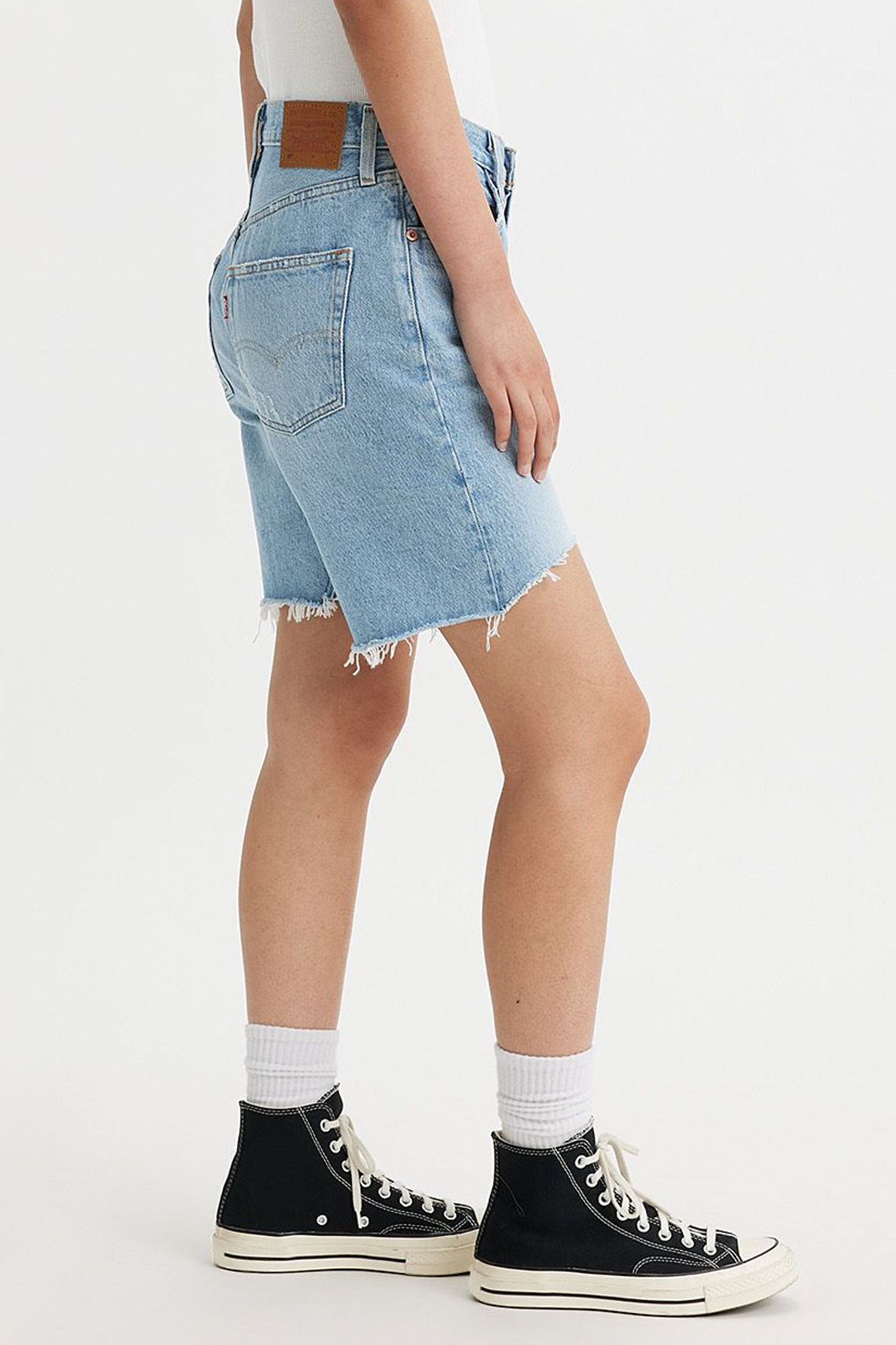 Женские голубые джинсовые шорты 501® '90s 4