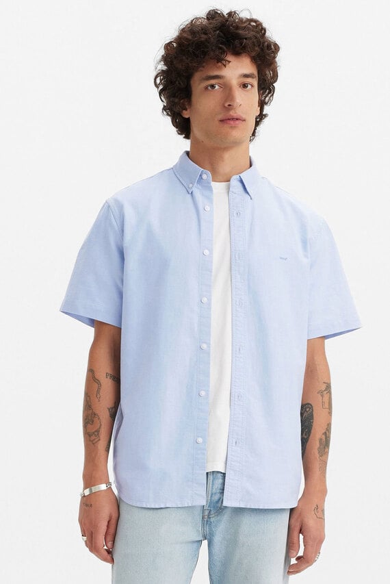 Мужская голубая рубашка Levi's