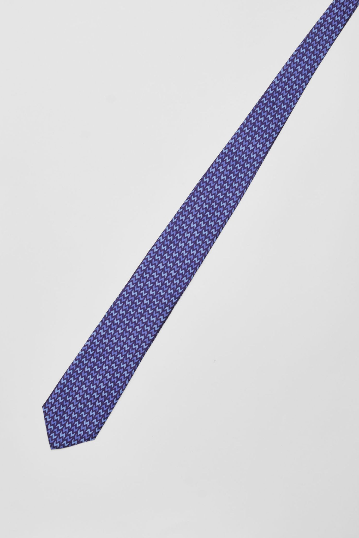 Мужской синий шелковый галстук 2