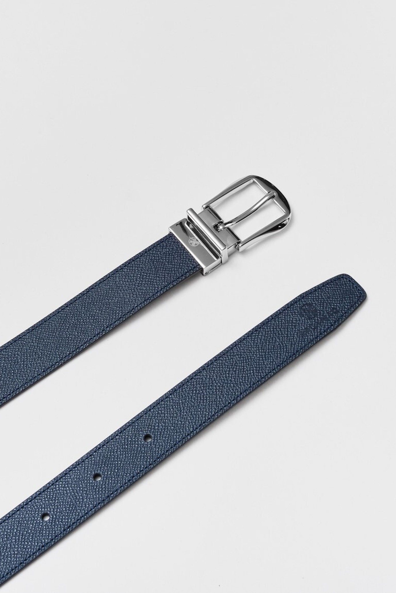 Мужской темно синий-черный ремень 30ММ 2