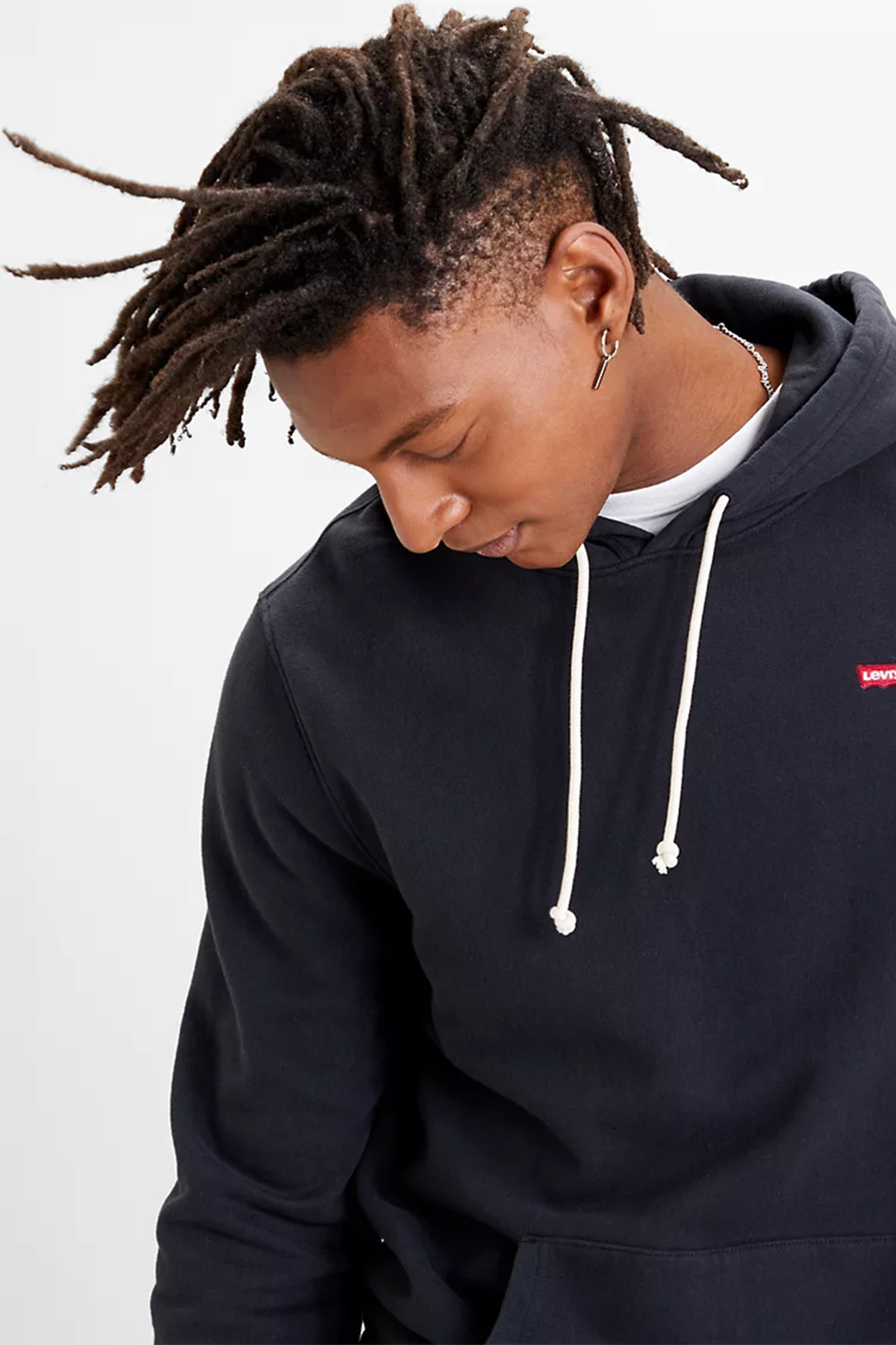 Мужское черное худи 4