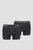 Мужские черные боксеры (2 шт)