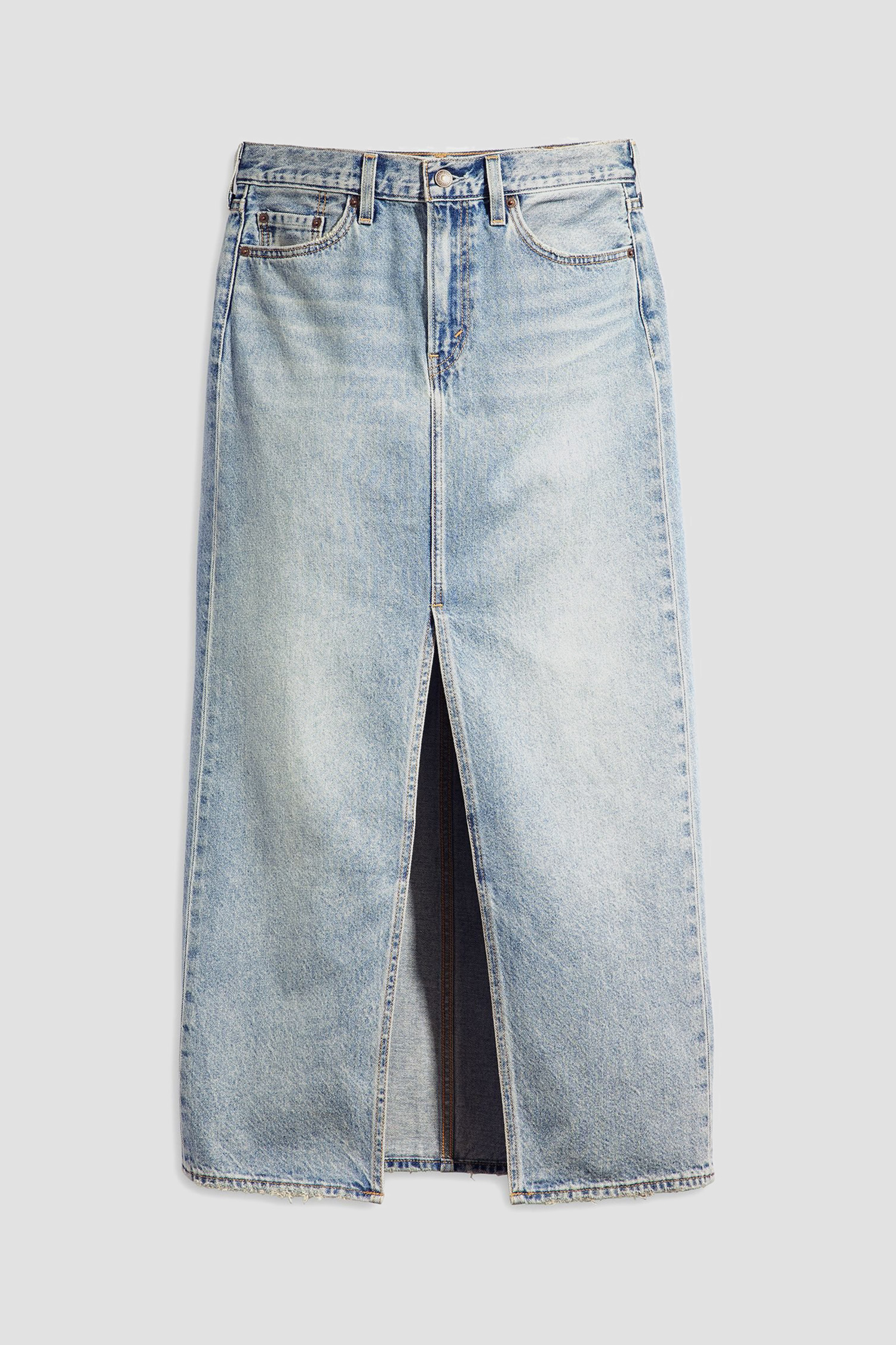 Женская голубая джинсовая юбка 2