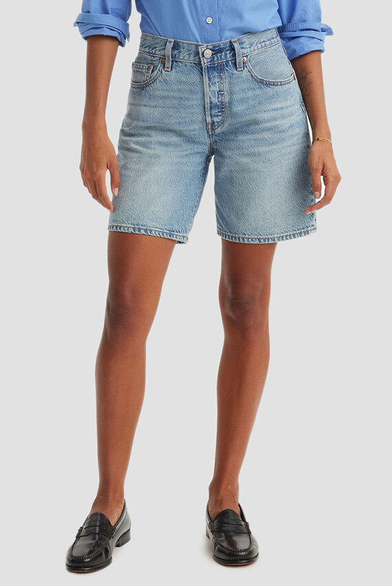 Женские голубые джинсовые шорты 501® '90s Lightweight Levi's Женские голубые джинсовые шорты 501® '90s Lightweight Levi's