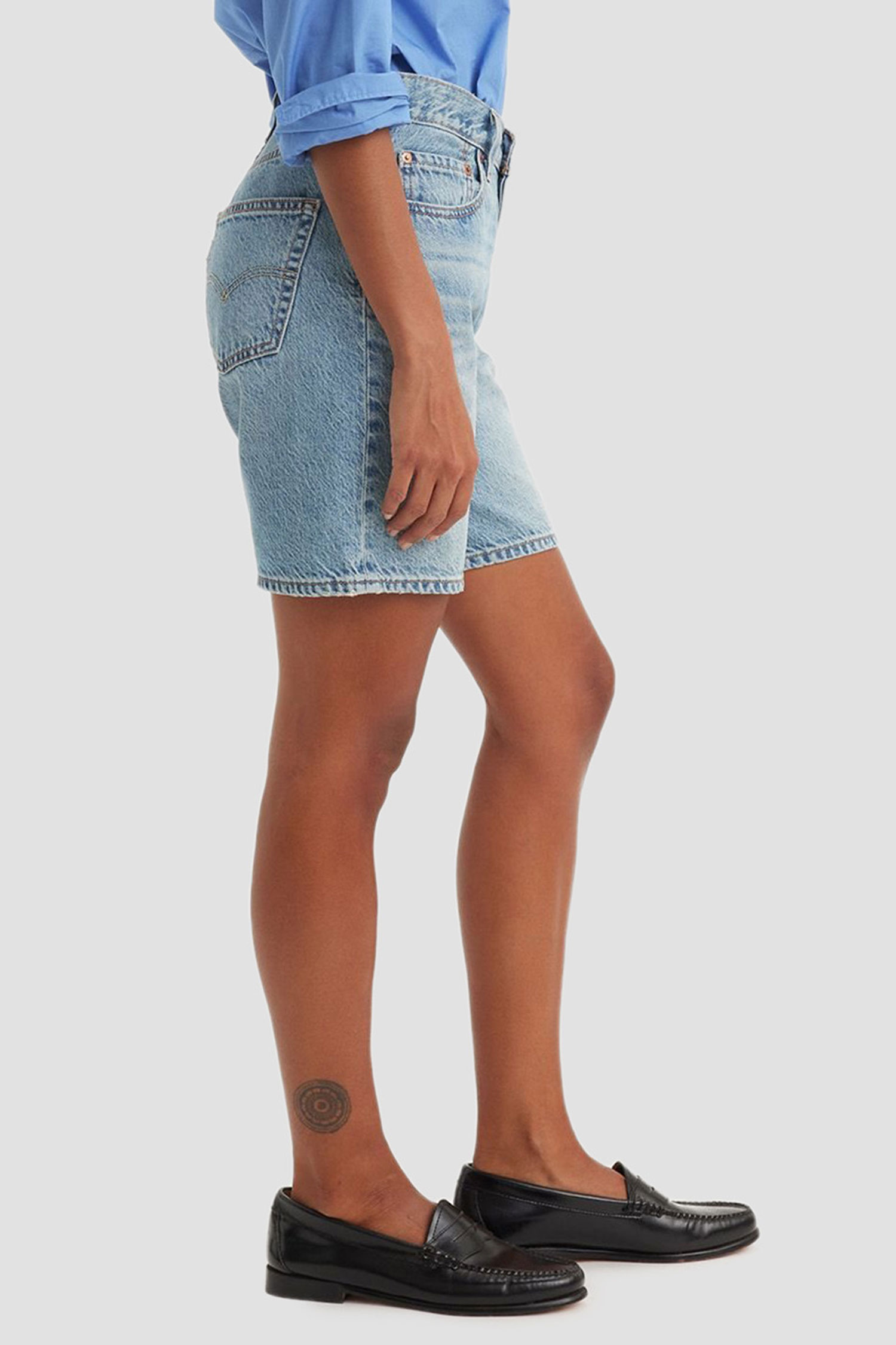 Женские голубые джинсовые шорты 501® '90s Lightweight 4