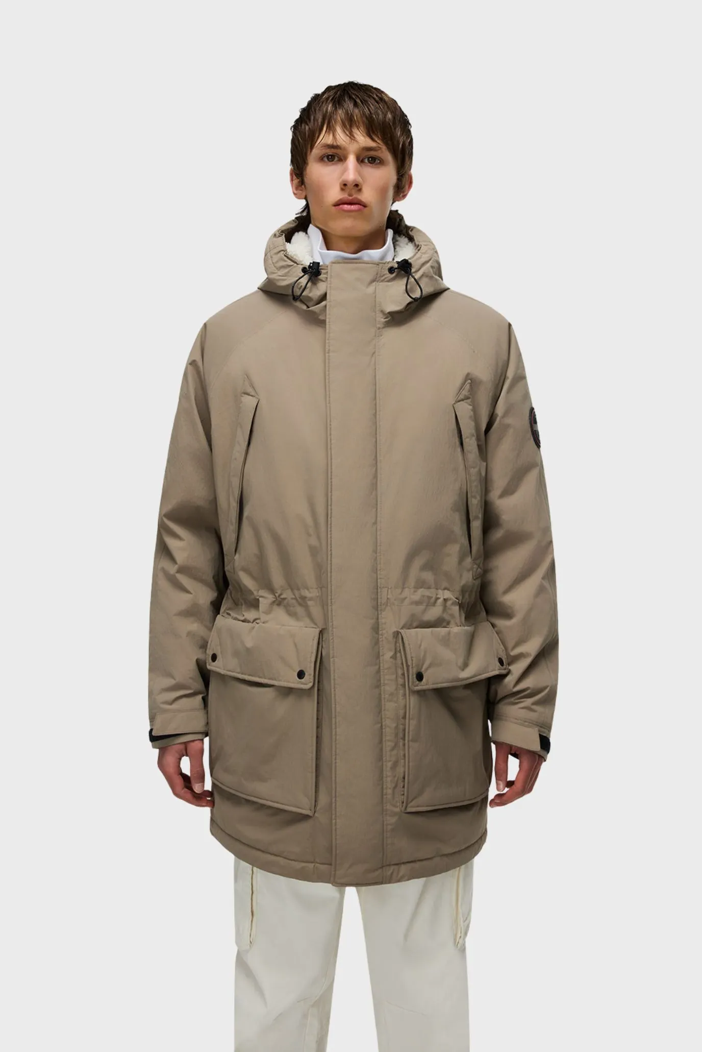 Мужская бежевая куртка 1