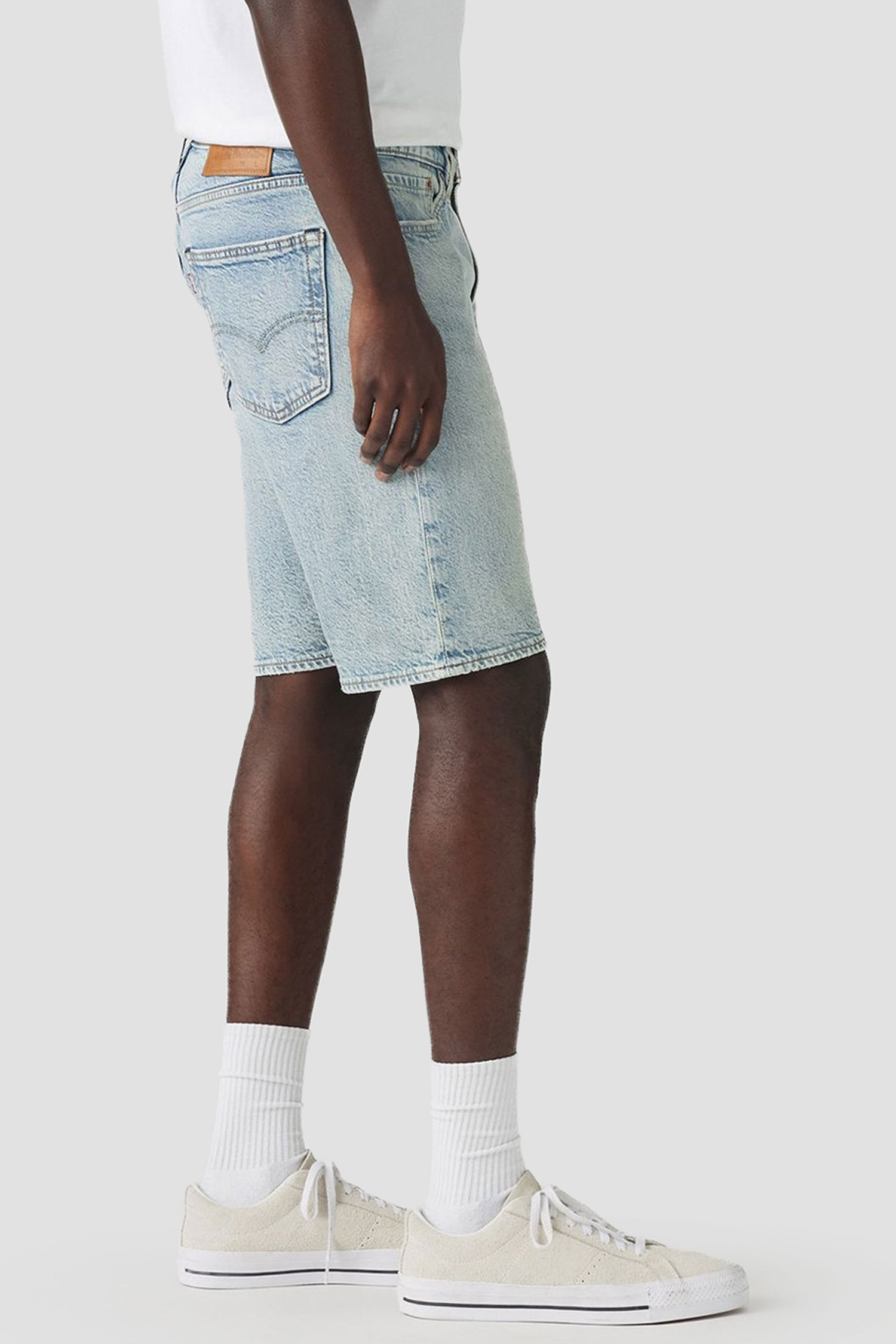 Мужские голубые джинсовые шорты 4