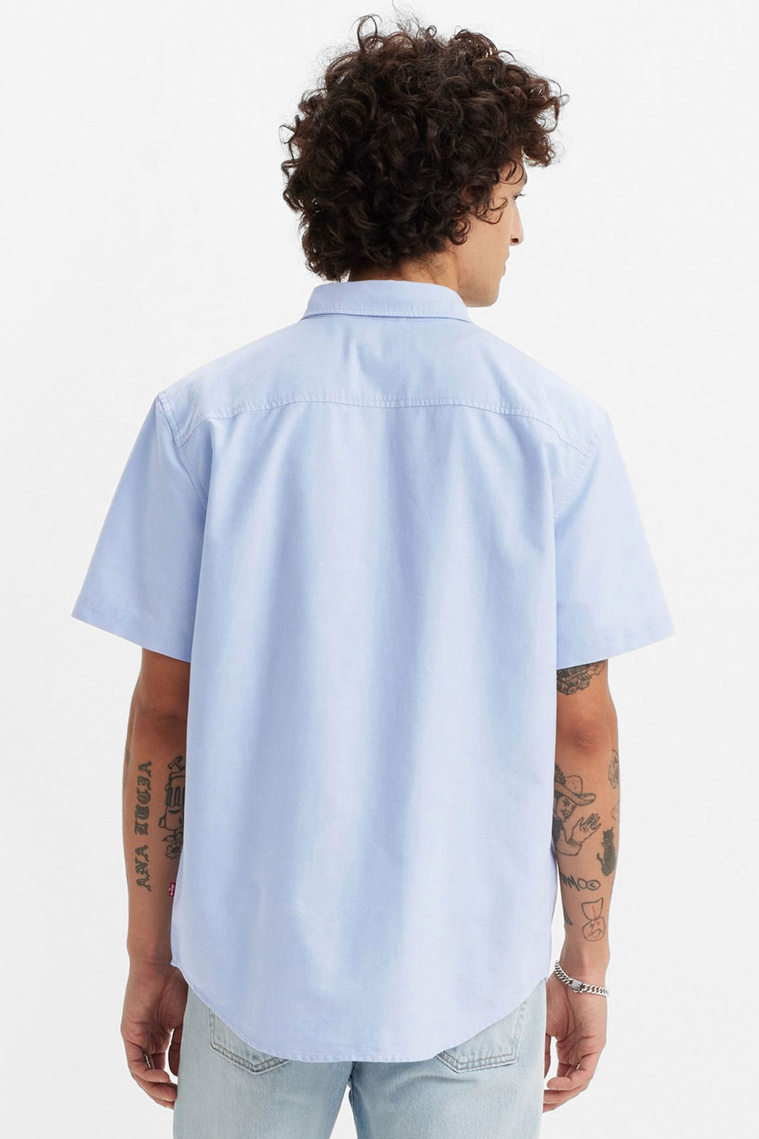 Мужская голубая рубашка 3