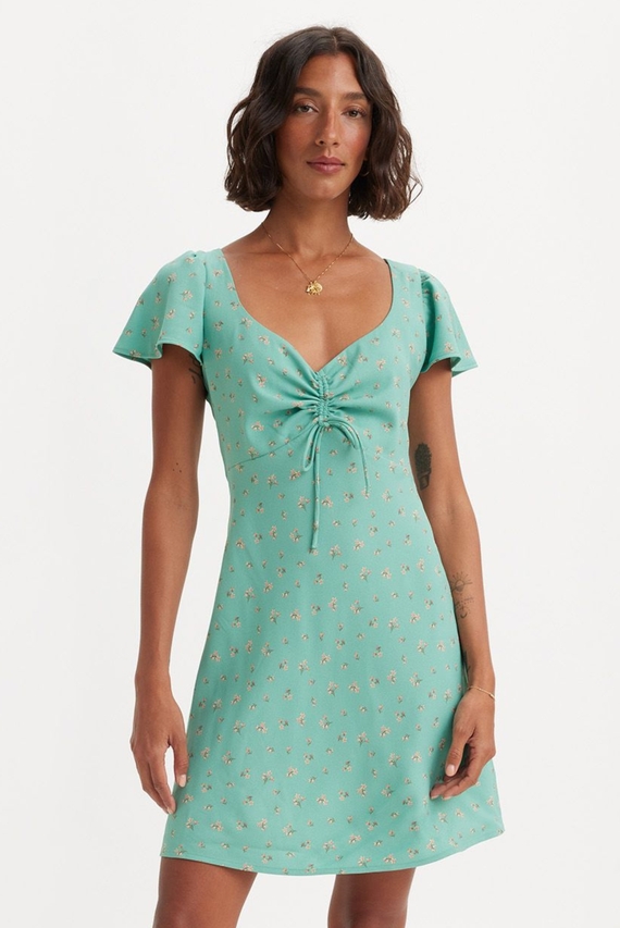 Женское мятное платье с узором Levi's