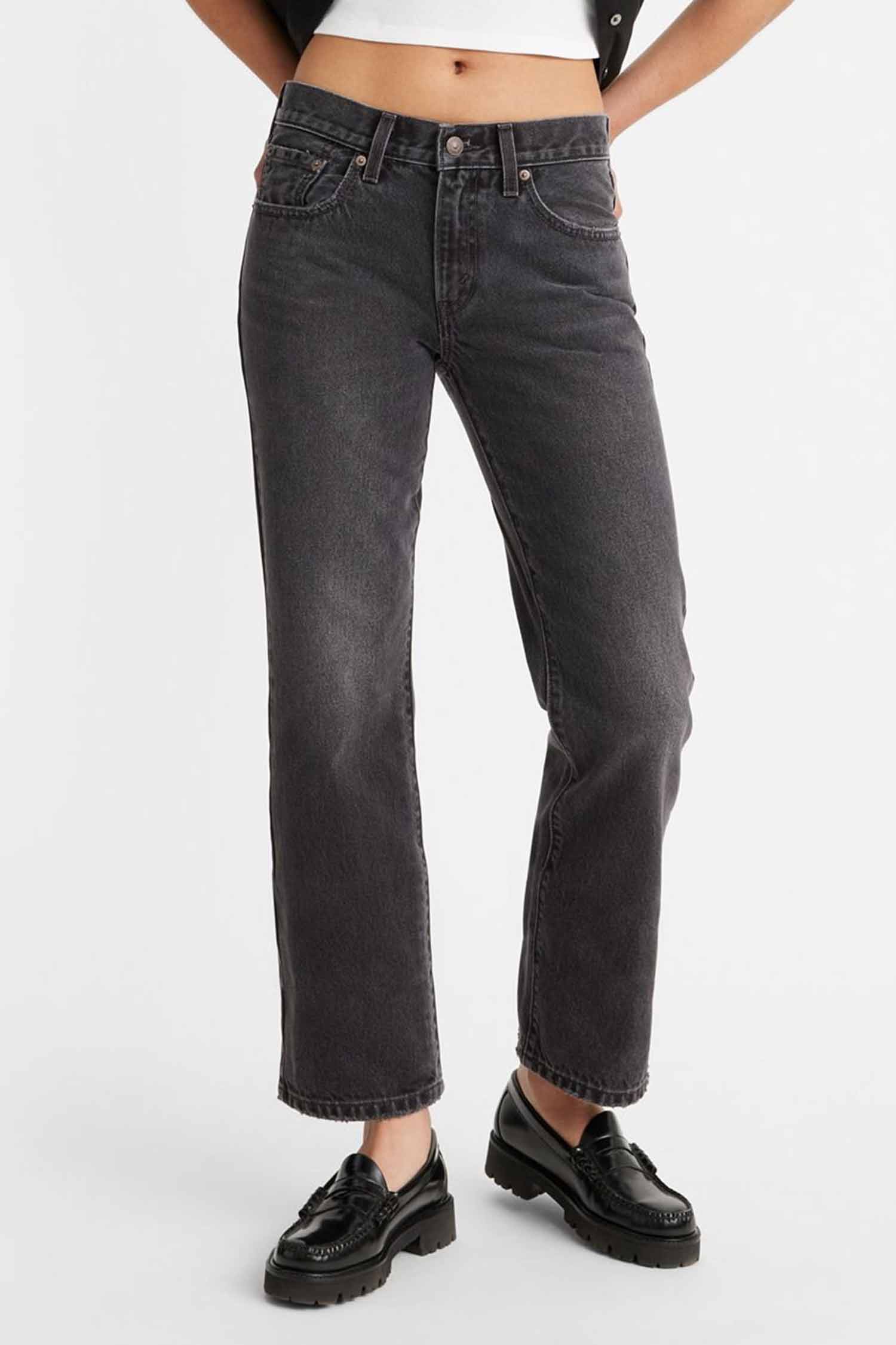 Женские черные джинсы Middy Bootcut 1