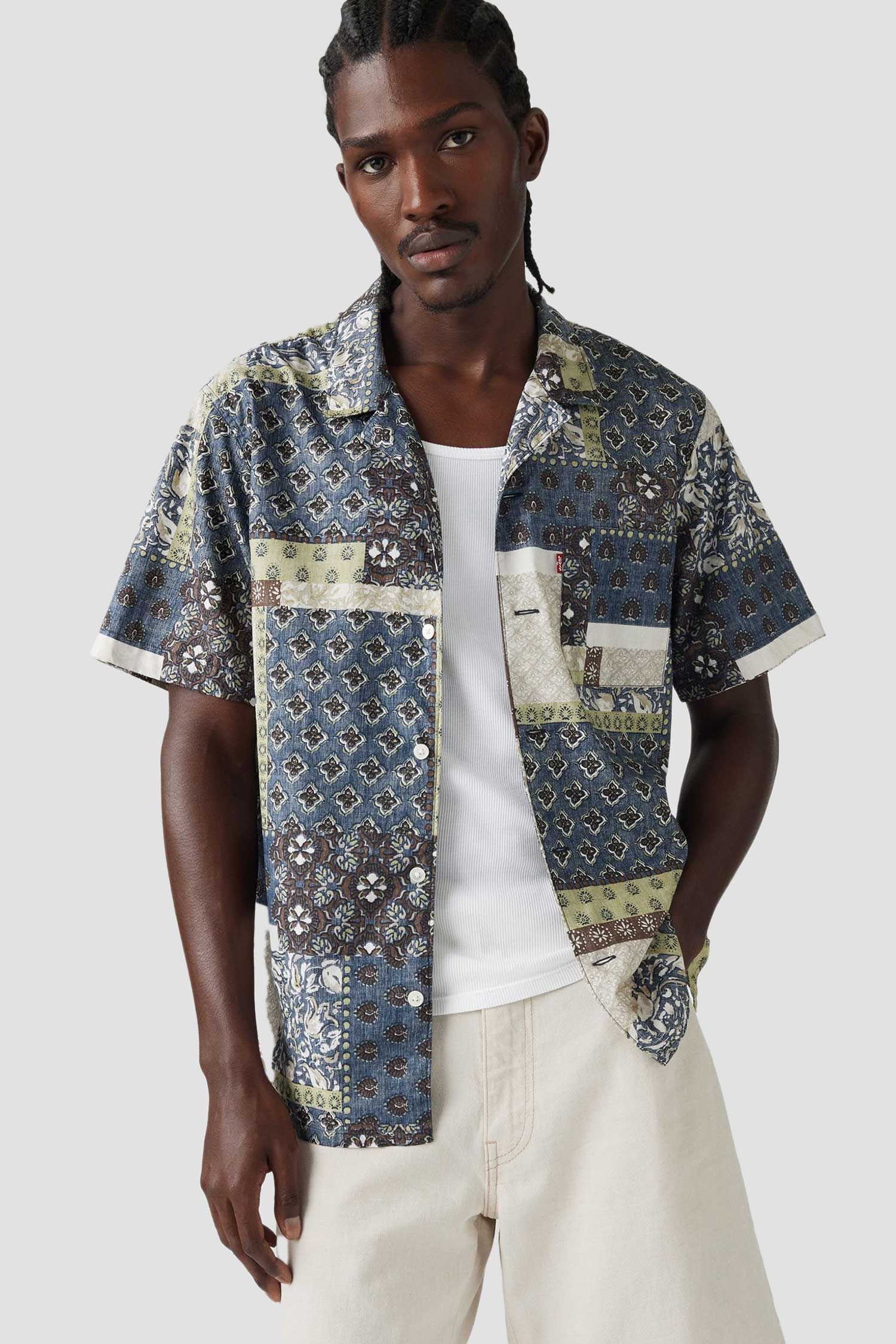 Мужская рубашка с узором 4