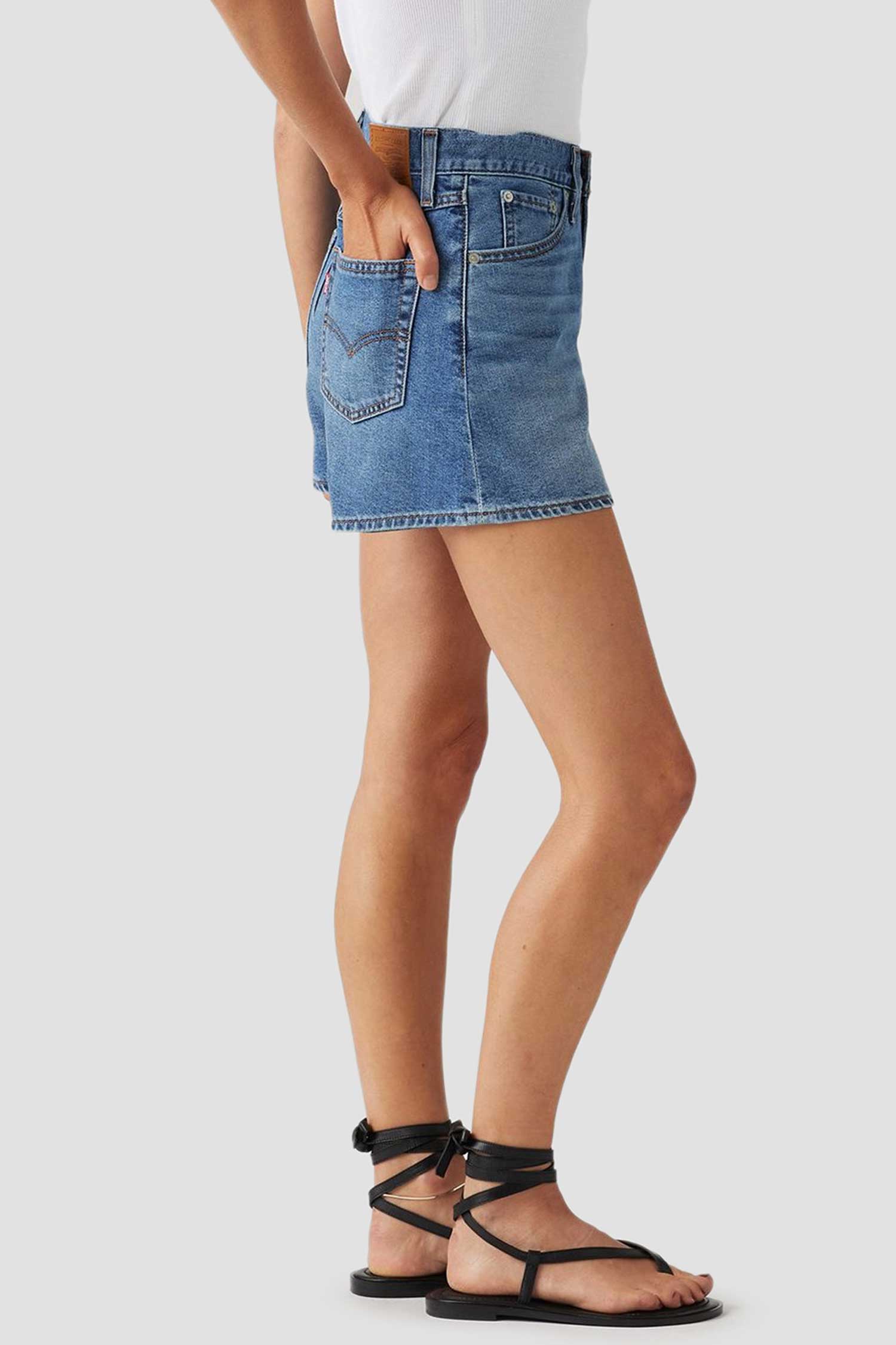 Женские синие джинсовые шорты 80's Mom 4