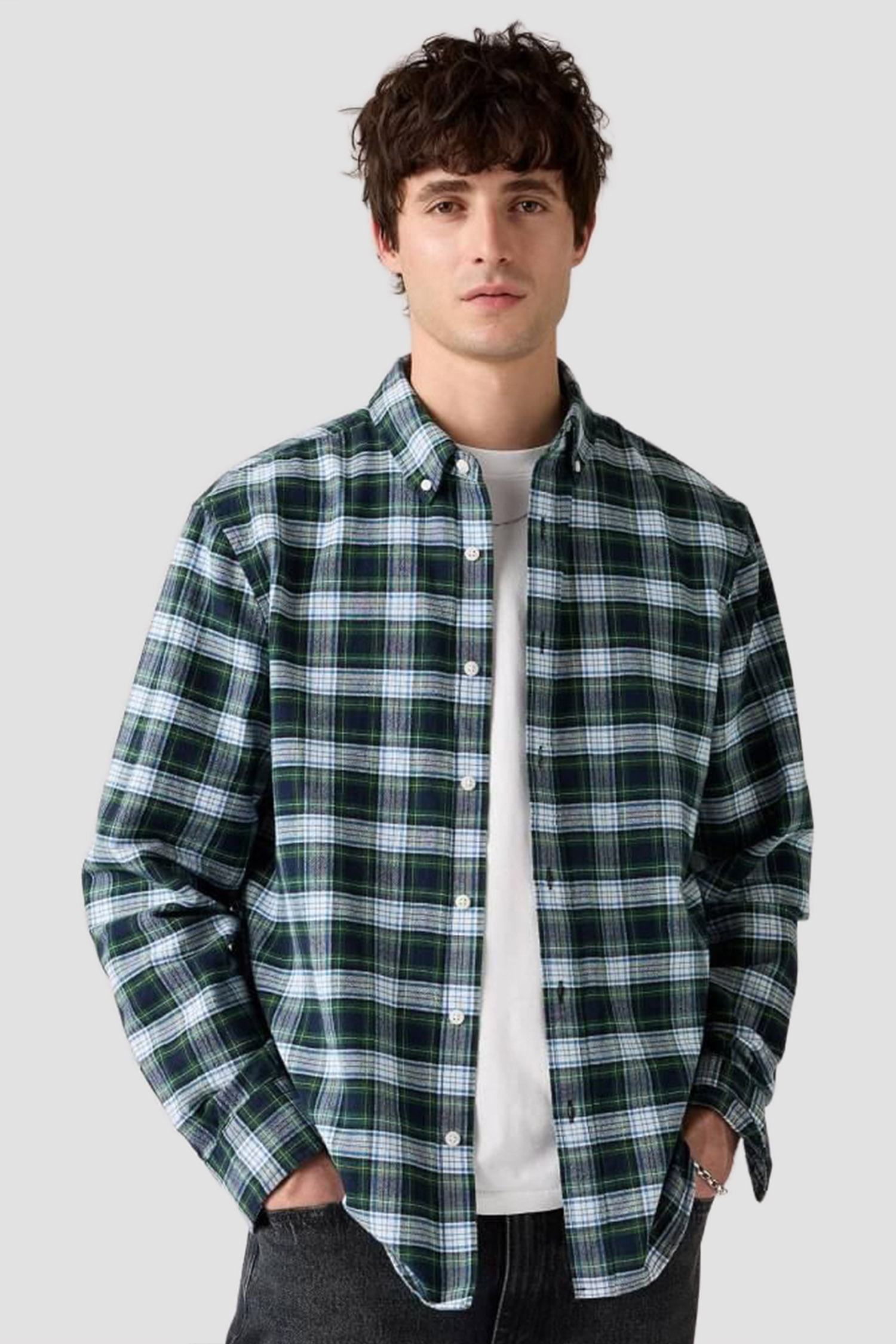 Мужская рубашка в клетку 4