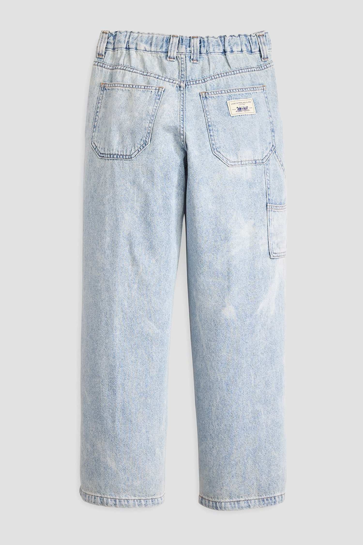 Женские голубые джинсы Baggy Carpenter 4