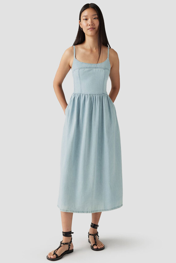 Женское голубое платье Levi's